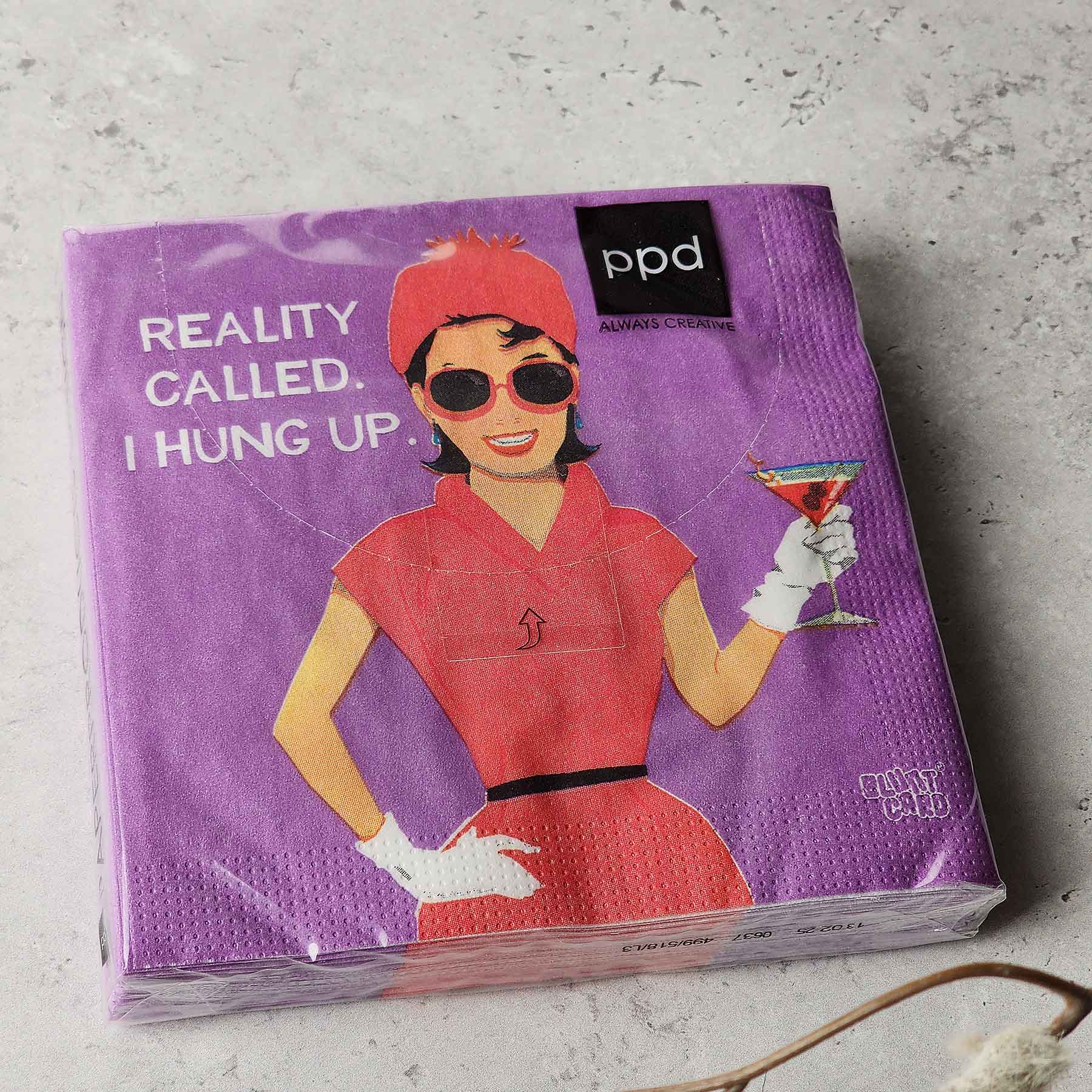 Beverage Napkin - Reality Called