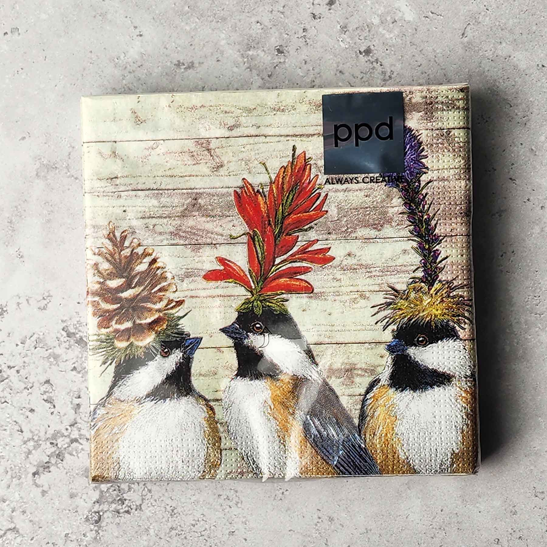 Beverage Napkin - the Chickadee Sisters