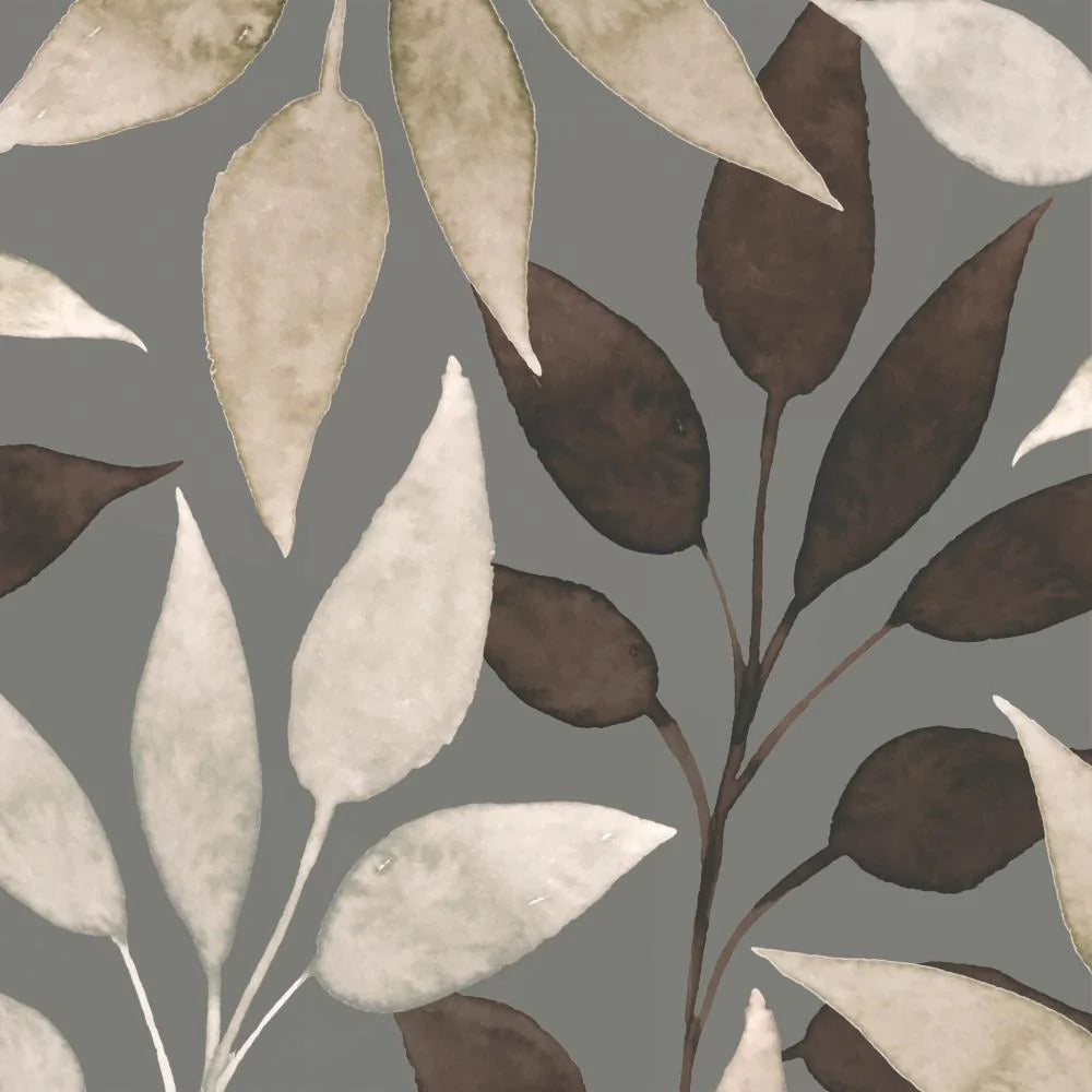 Beverage Napkin - Scandic Leaves Brown