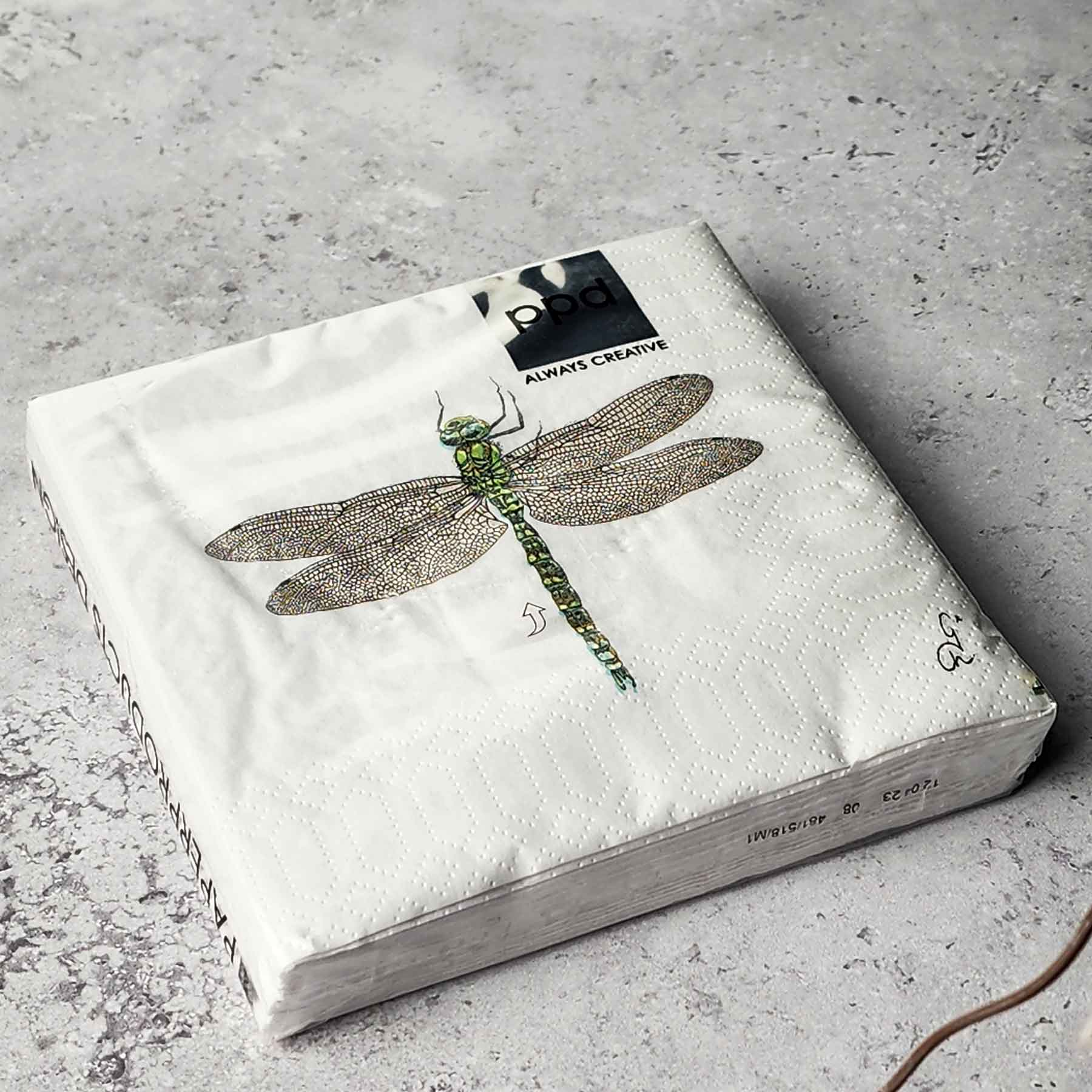 Beverage Napkin - Libellule