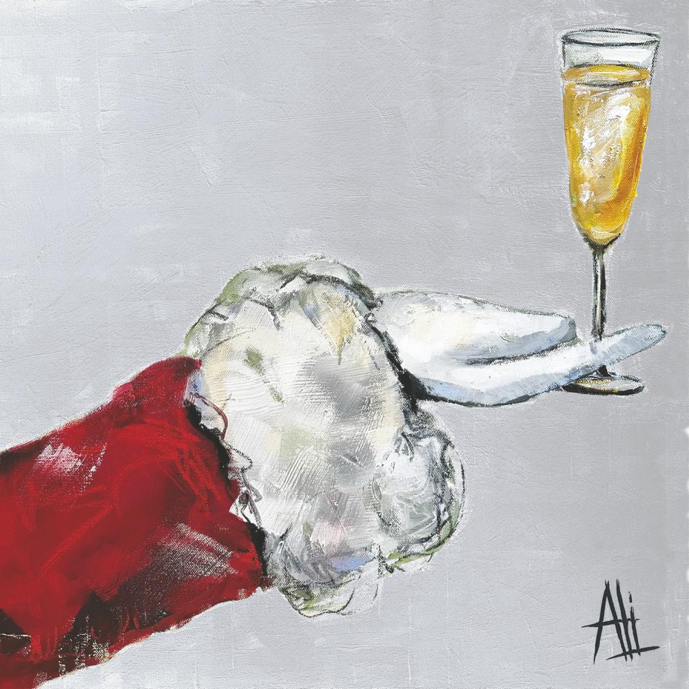 Beverage Napkin - Cheers To Santa