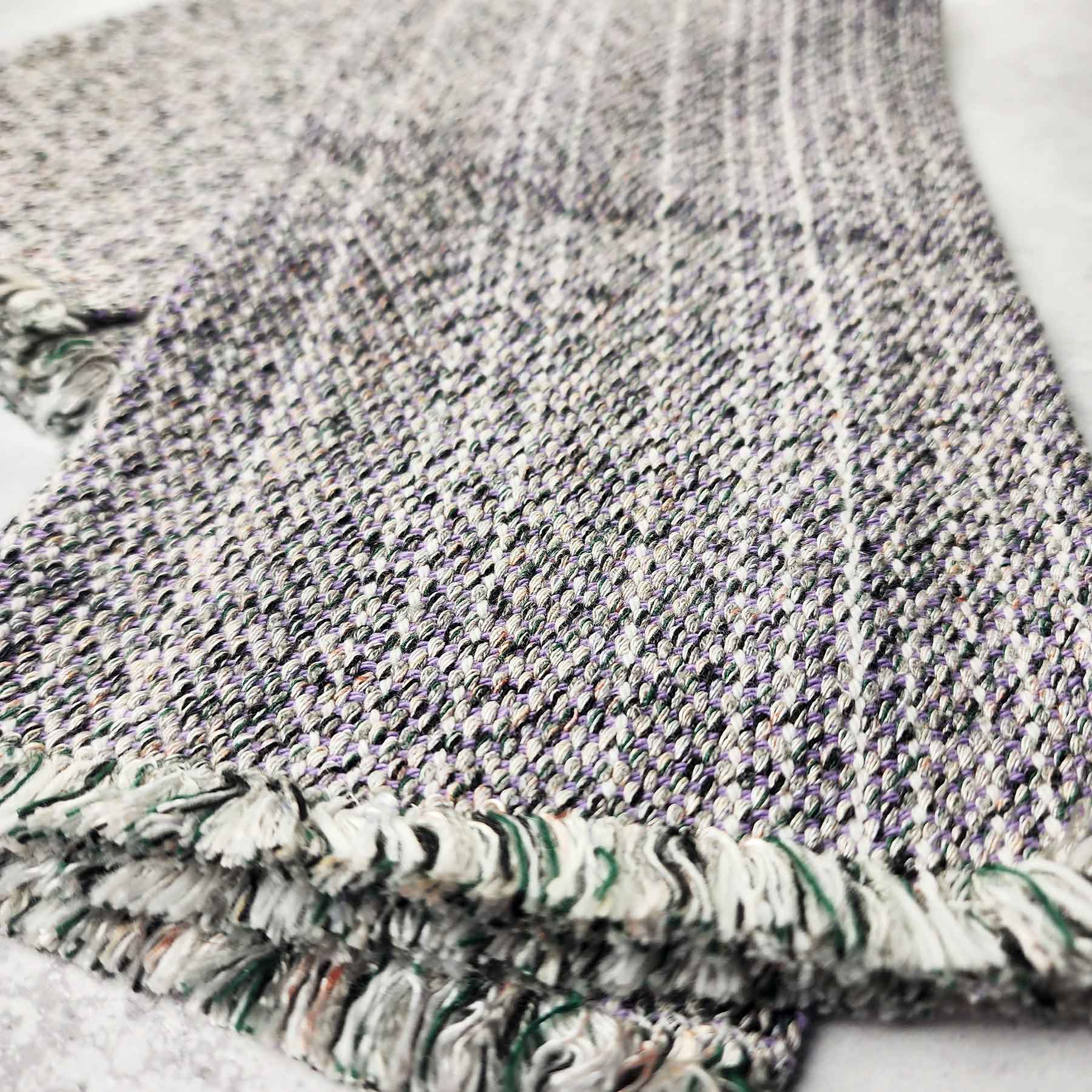 Woven Towel; Purple Speckle