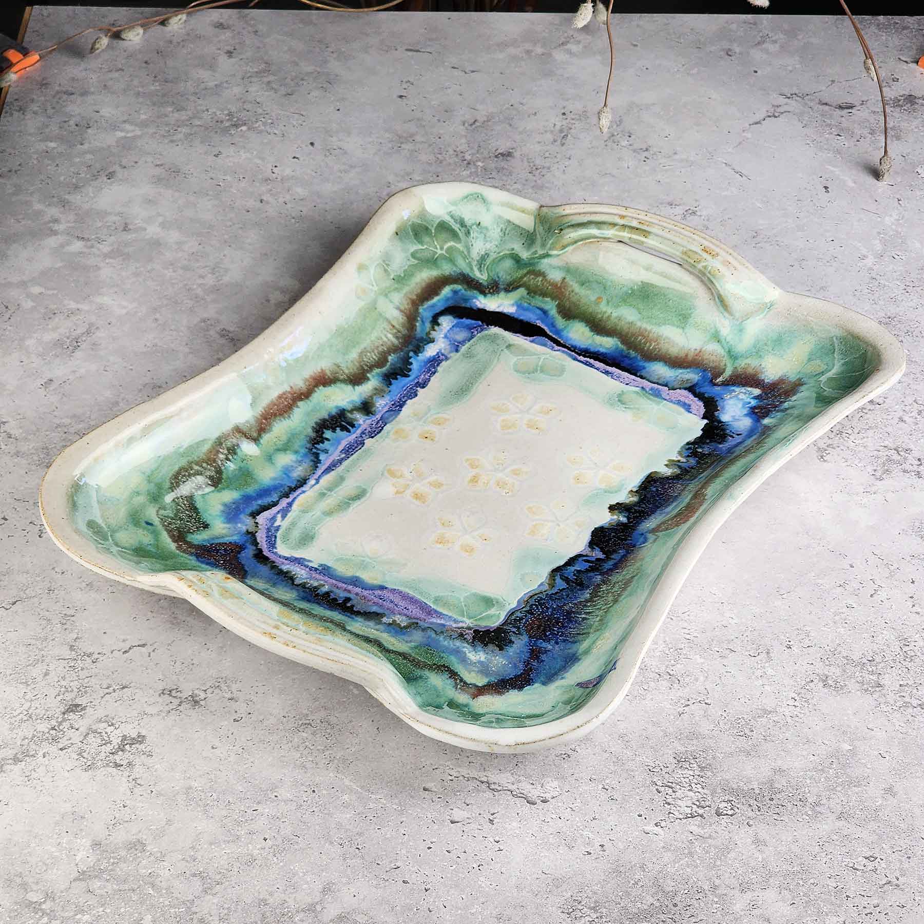 Rectangular Dish W Handle