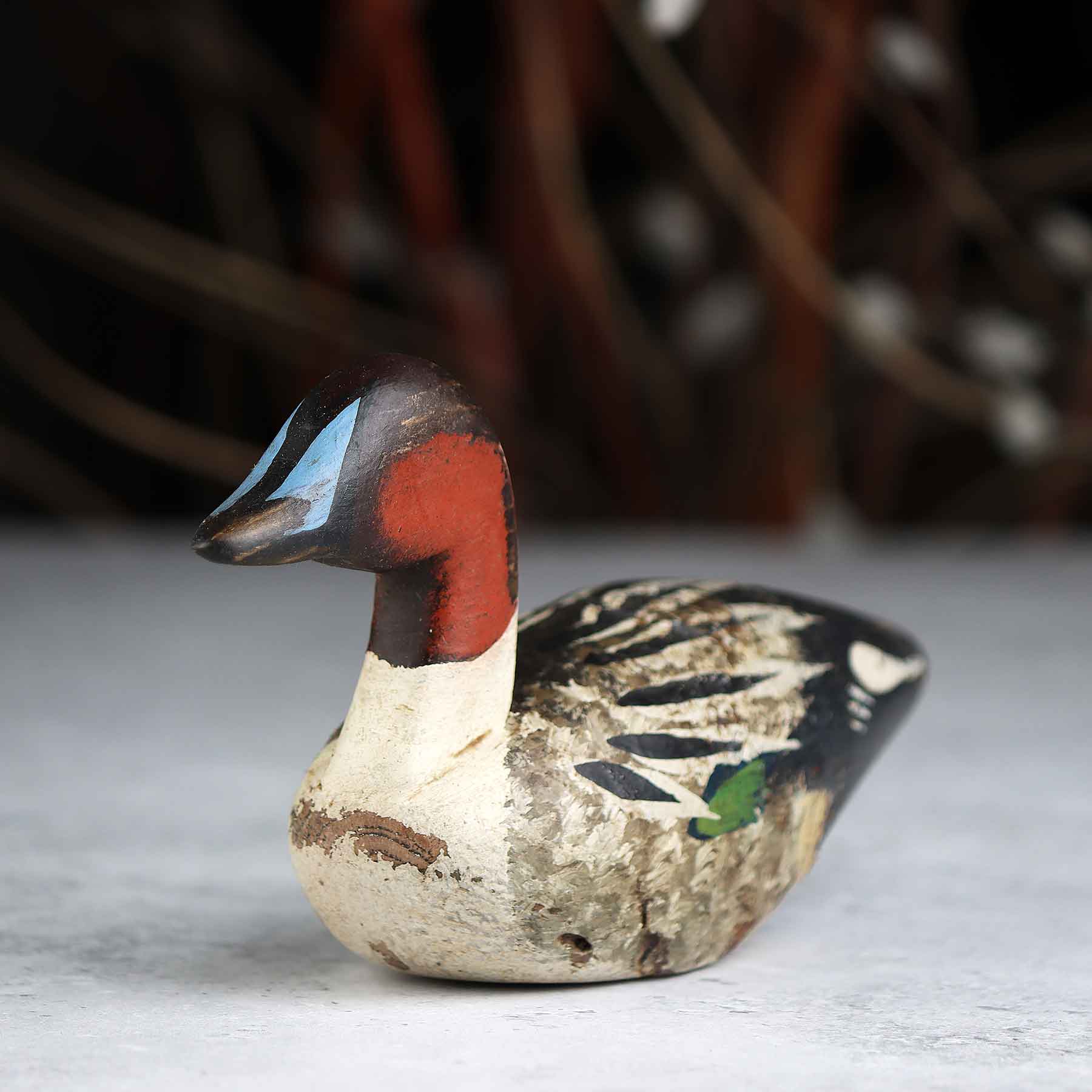 Mini Painted Green Wing Pintail Decoy