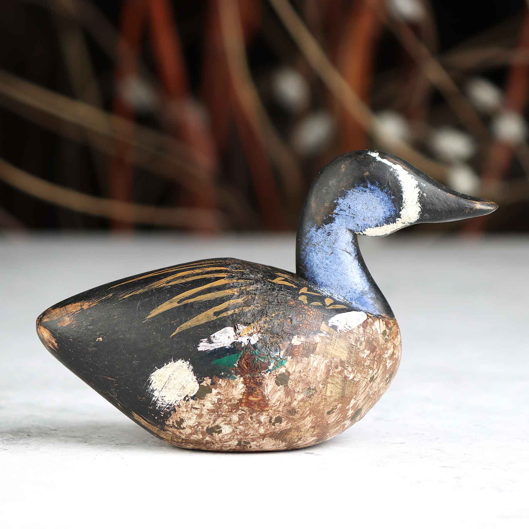 Mini Painted Blue Neck Decoy