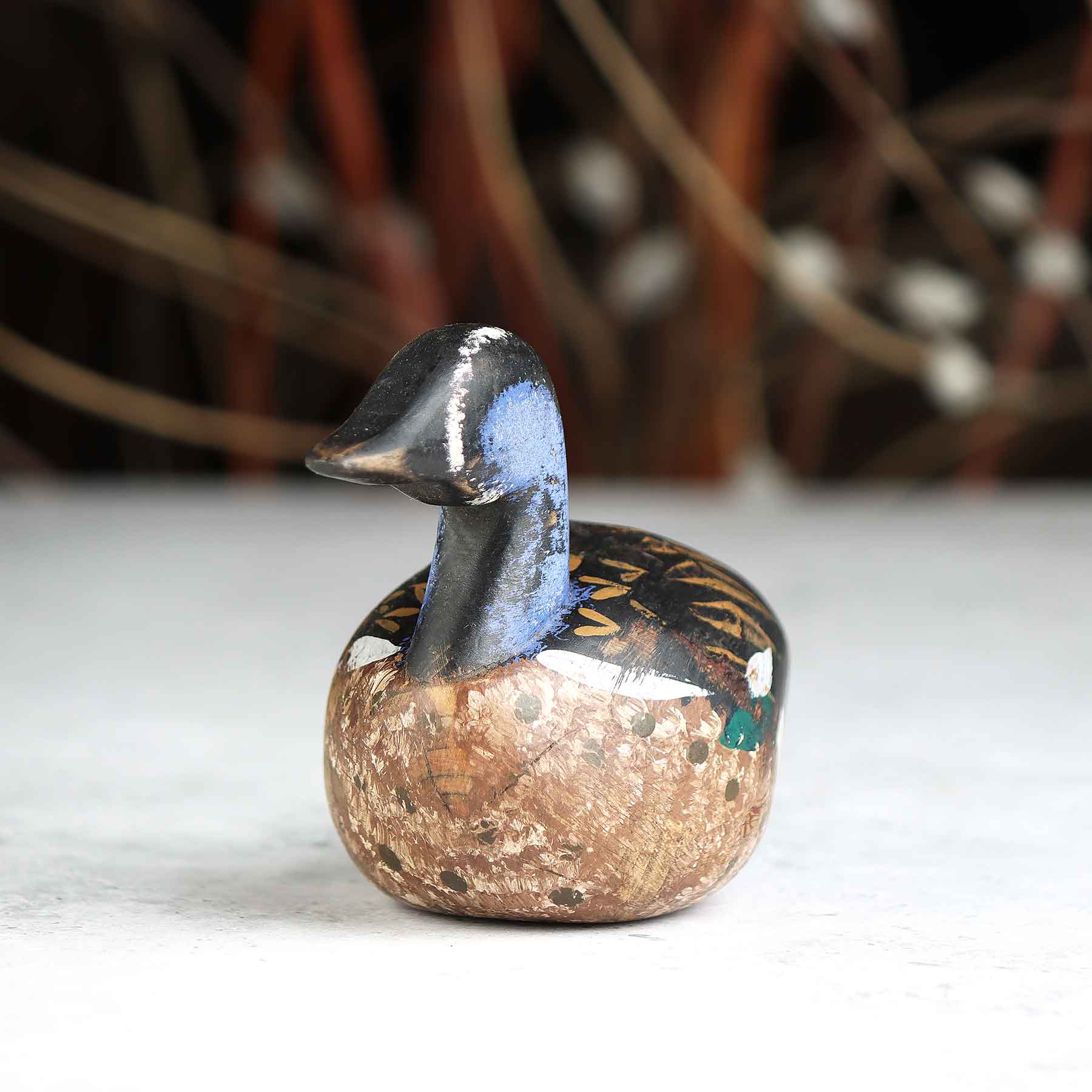 Mini Painted Blue Neck Decoy