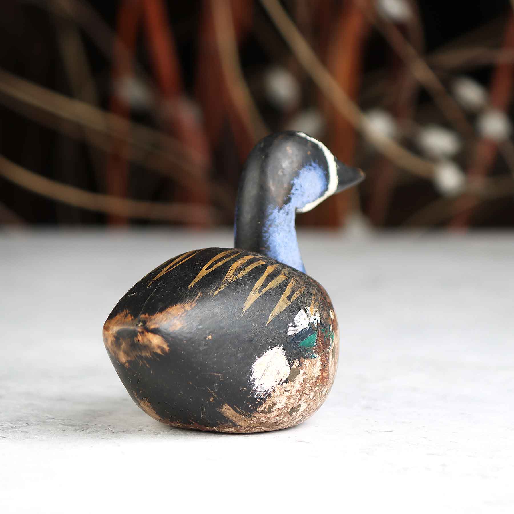 Mini Painted Blue Neck Decoy