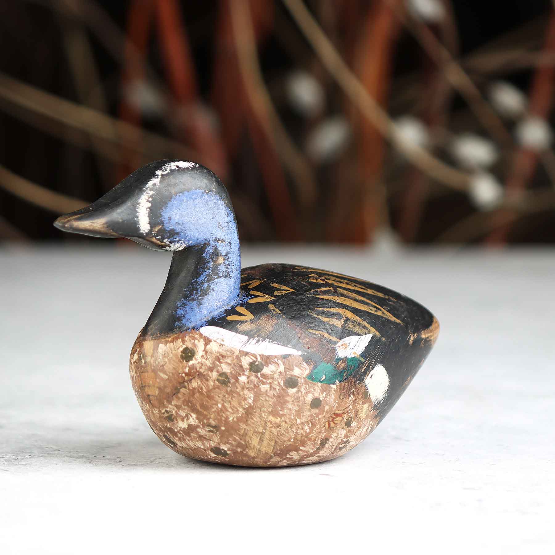 Mini Painted Blue Neck Decoy