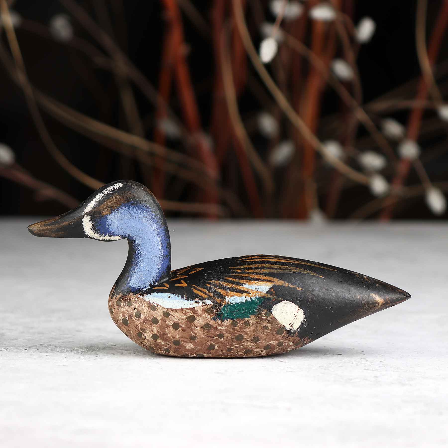Mini Painted Blue Wing Decoy