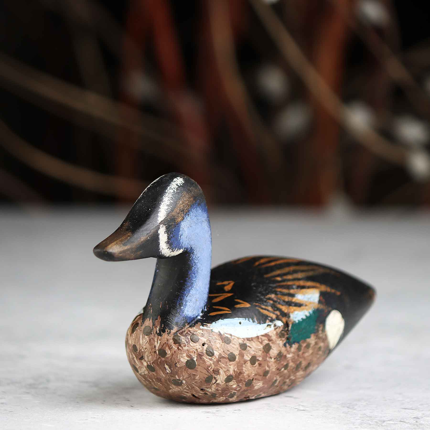 Mini Painted Blue Wing Decoy