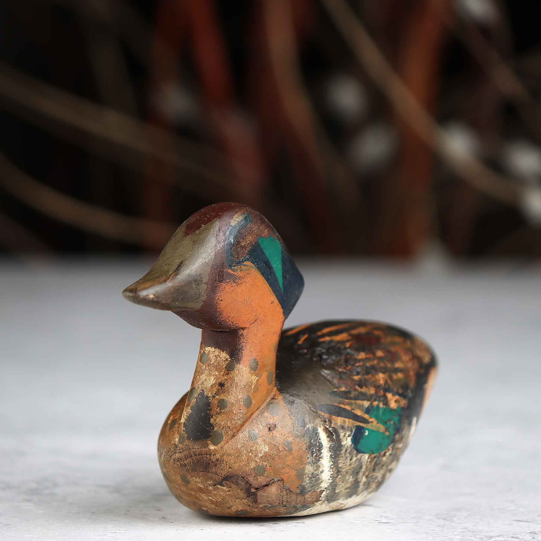 Mini Green Wing Drake Decoy