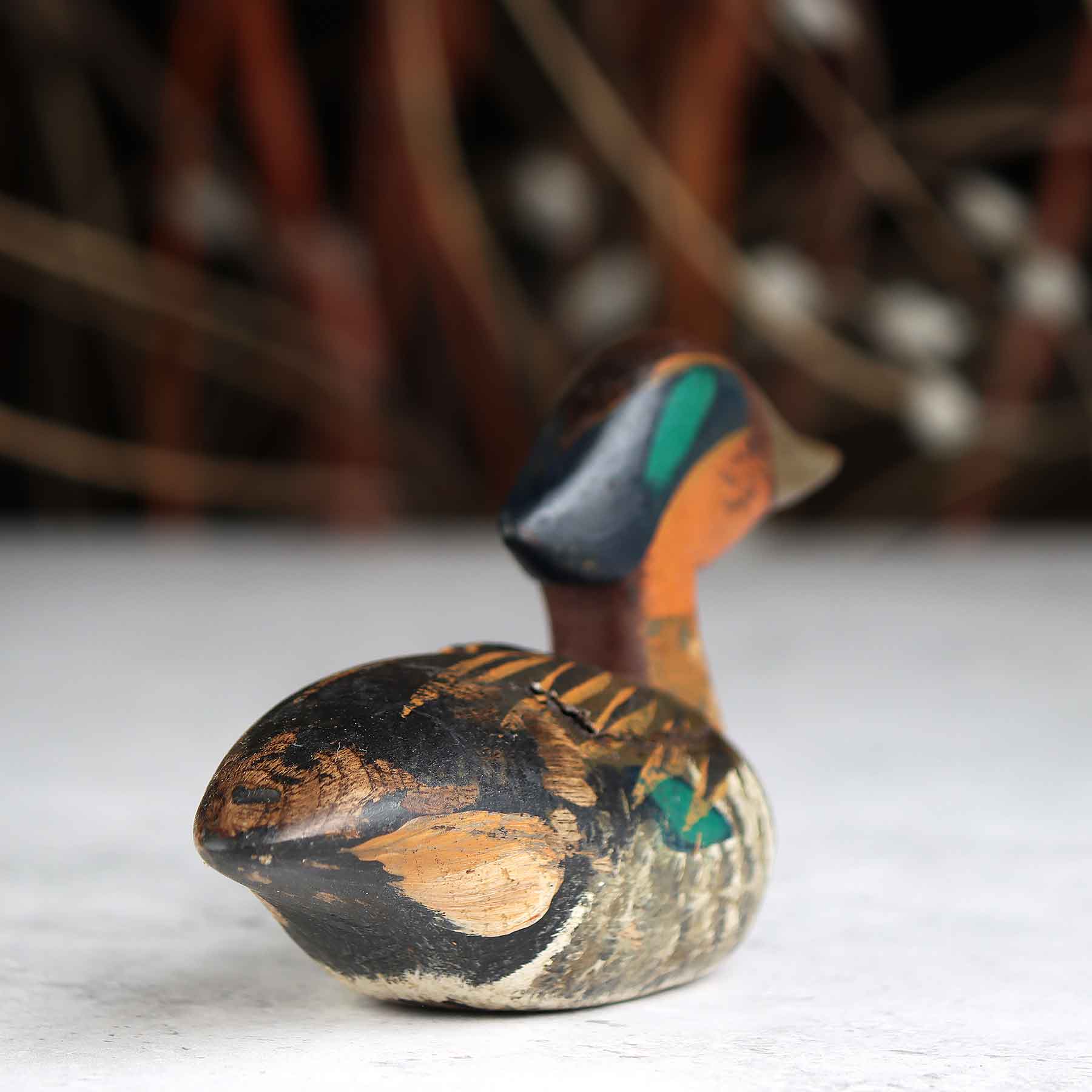 Mini Green Wing Drake Decoy