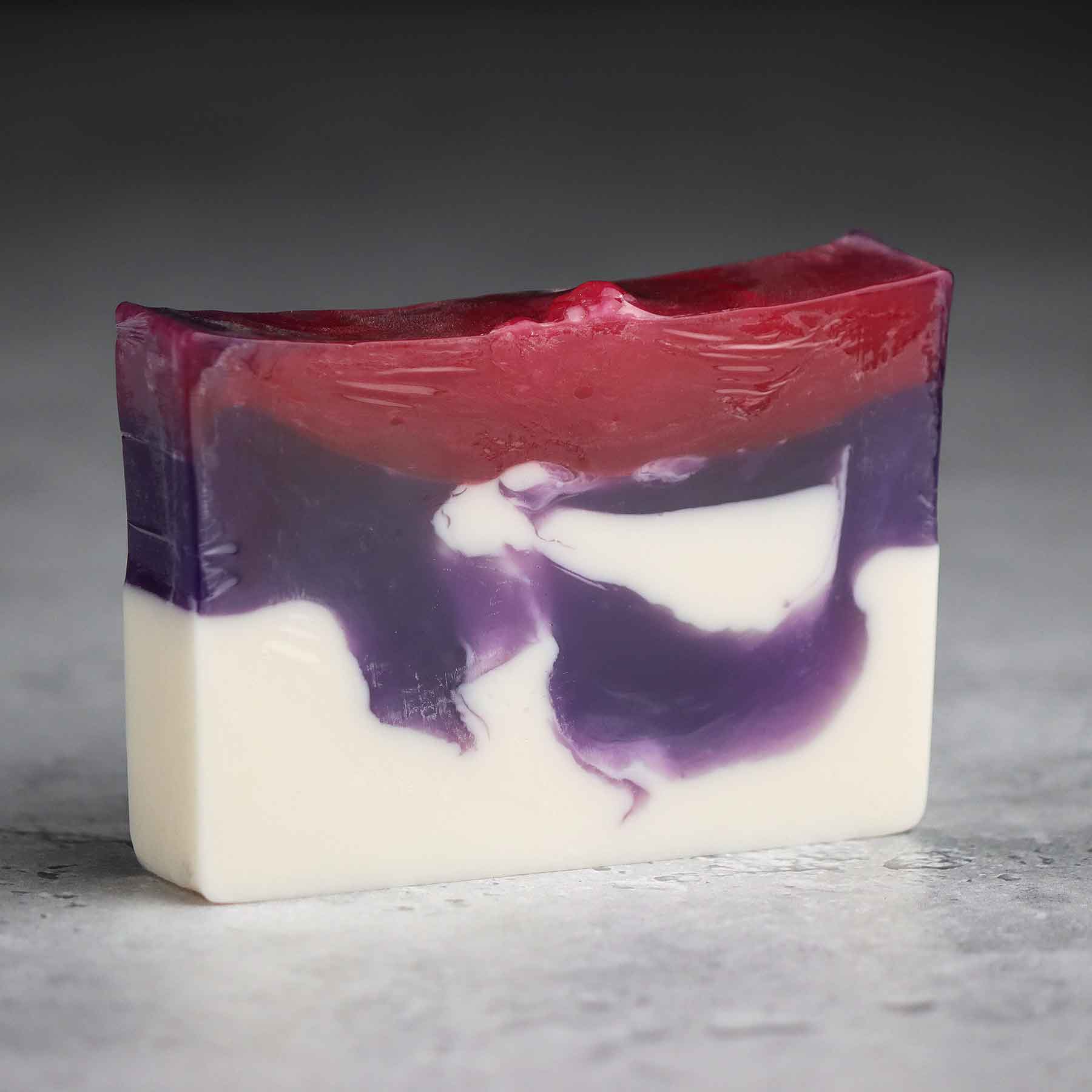Pomegranate Goat's Milk Soap Slice