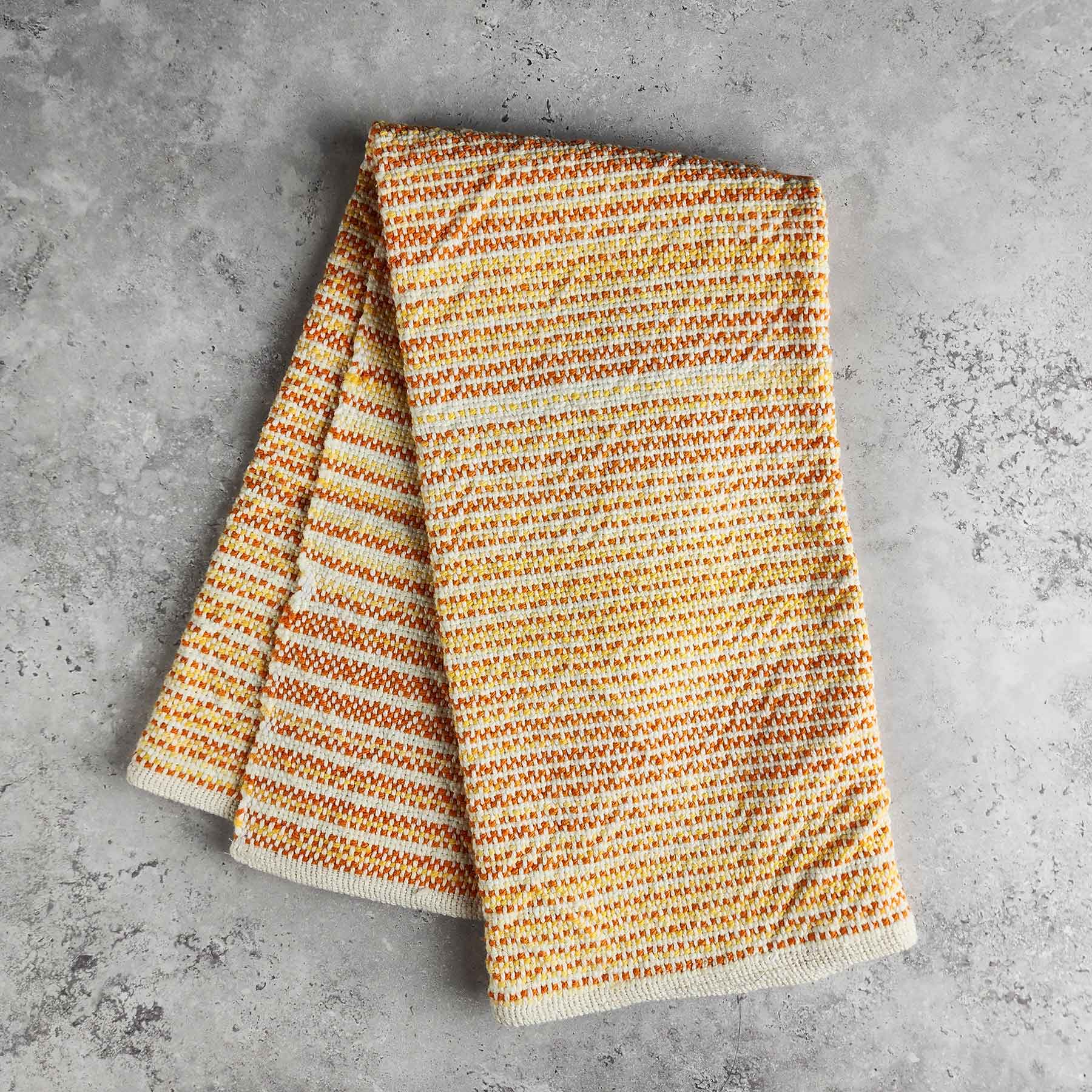 Handmade Towel: Ombre Blue-Green