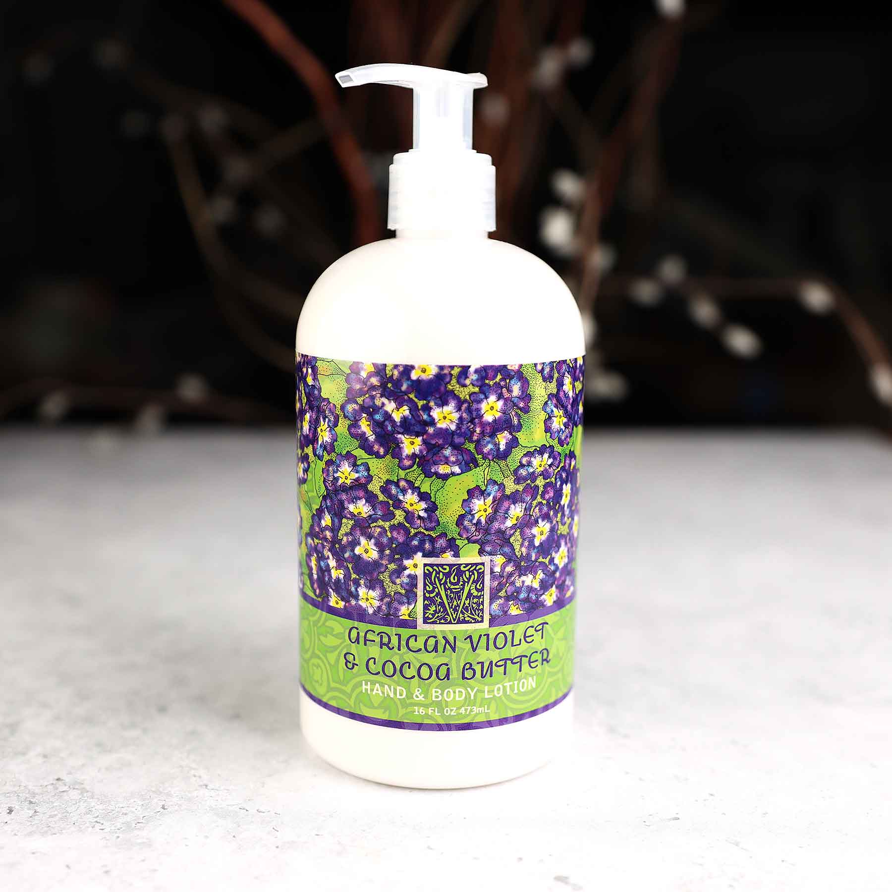 African Violet & Cocoa Butter Lotion 16oz