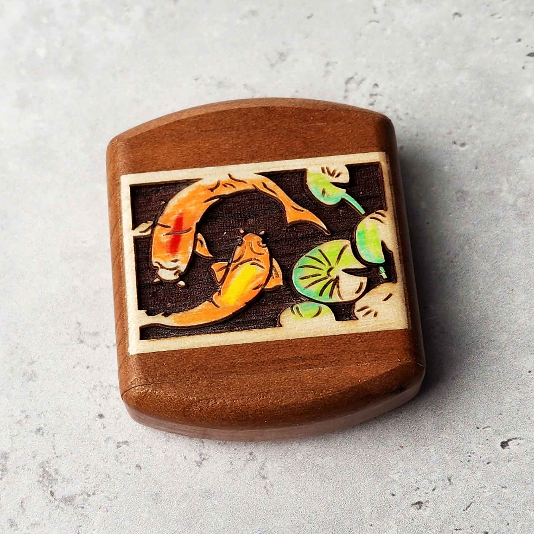2" Flat Wide Cherry- Koi Prismatone