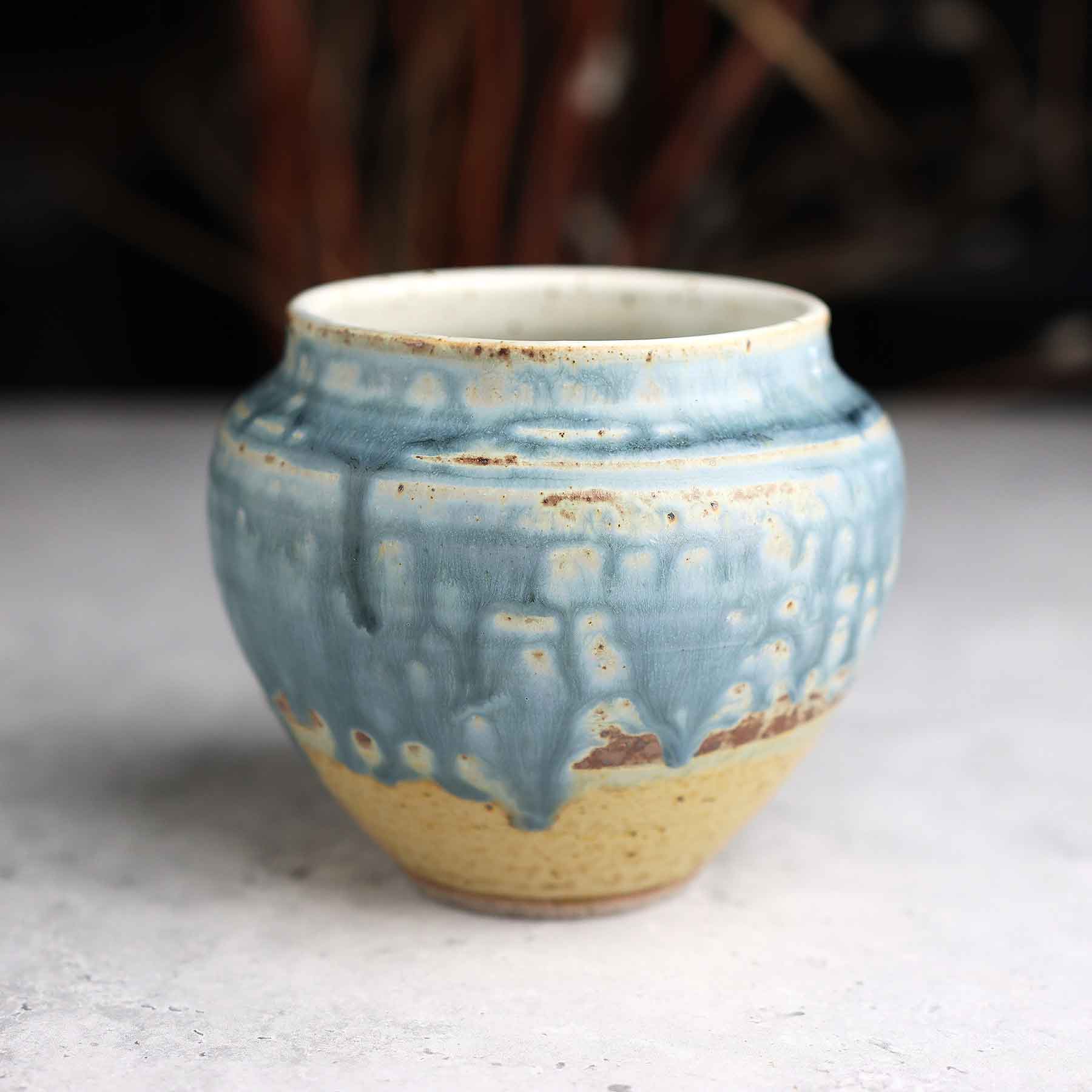 Light Blue Ash Vase