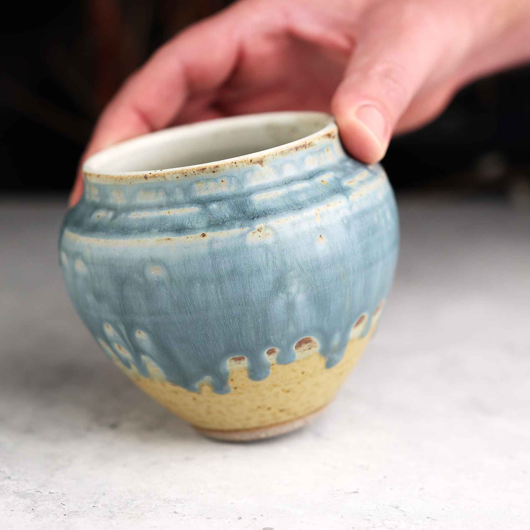 Light Blue Ash Vase