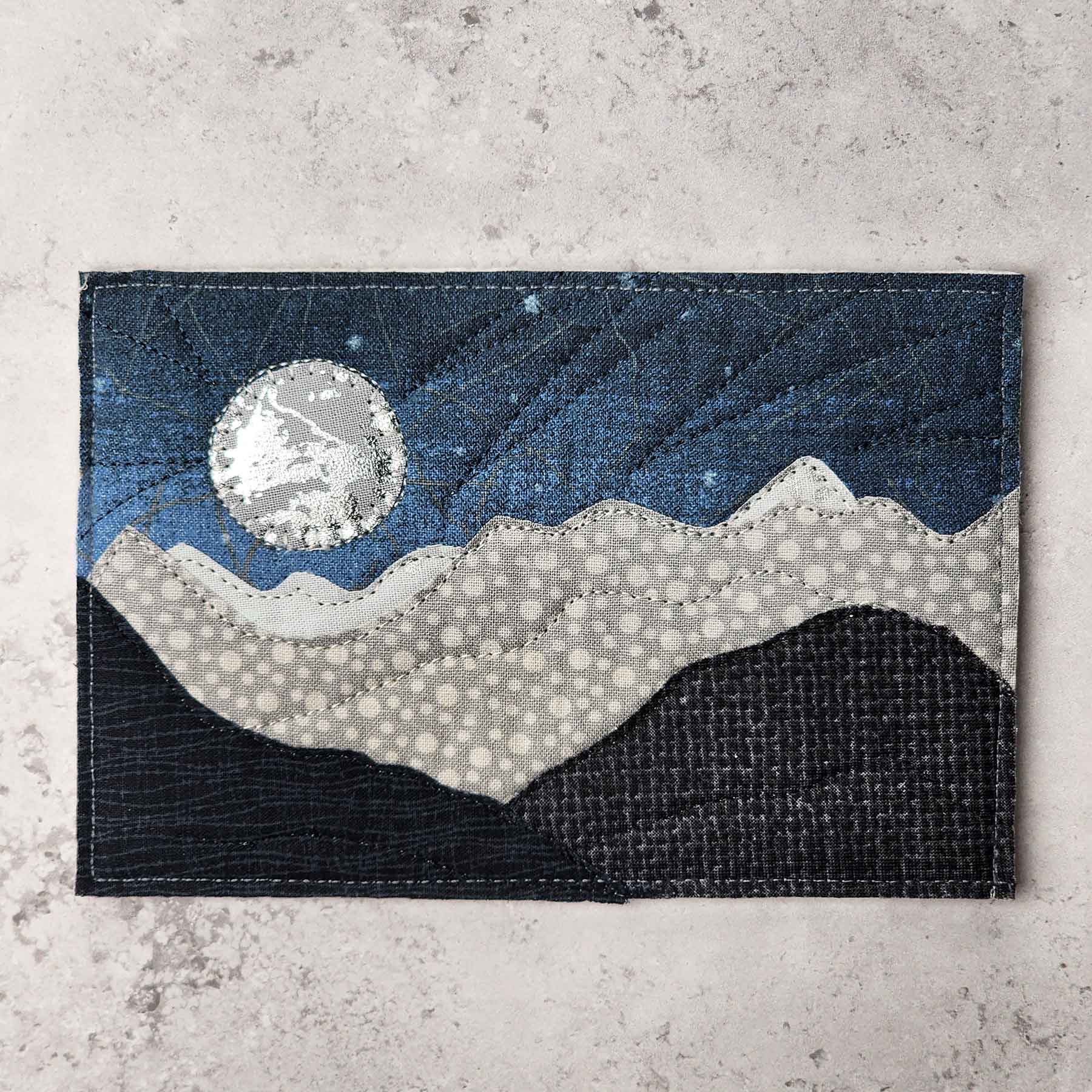 Moon Over the Mountains 4x6