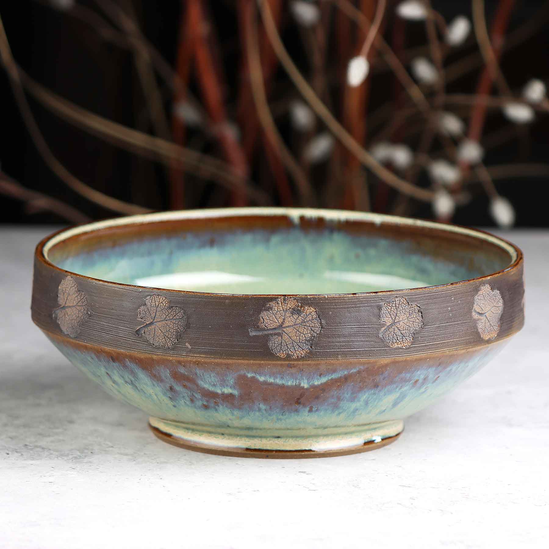 Large Flower Print Bowl