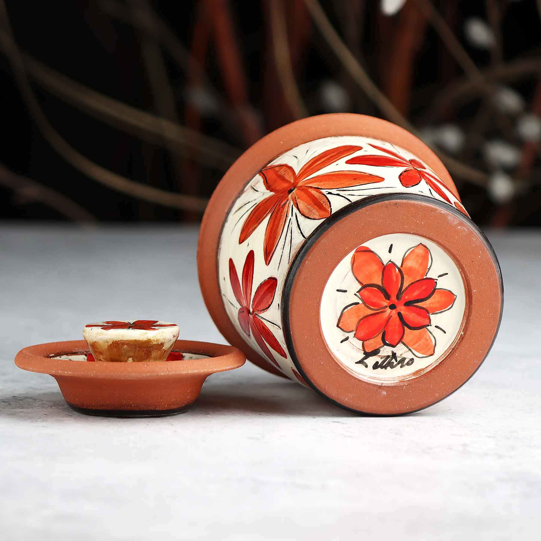 Brushwork Lidded Jar