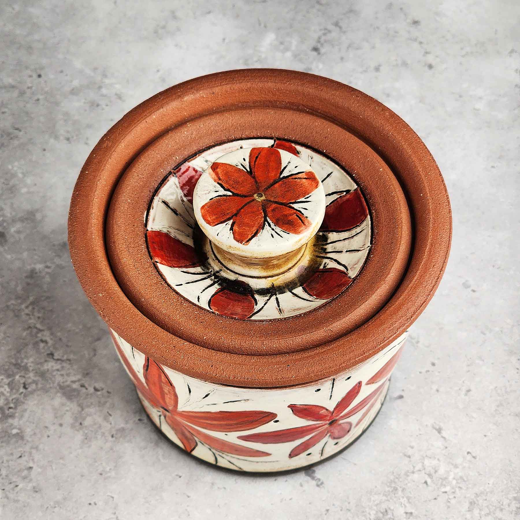 Brushwork Lidded Jar