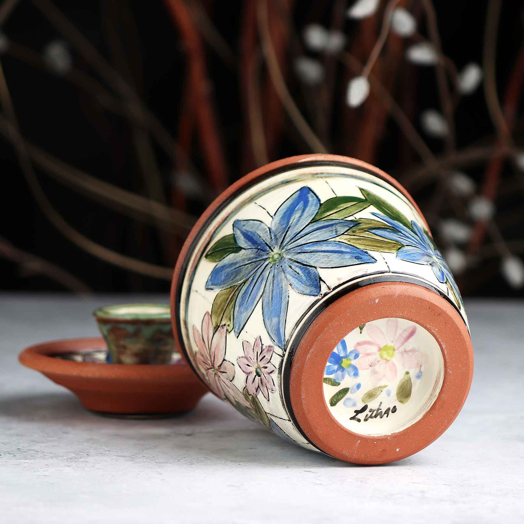 Brushwork Lidded Jar