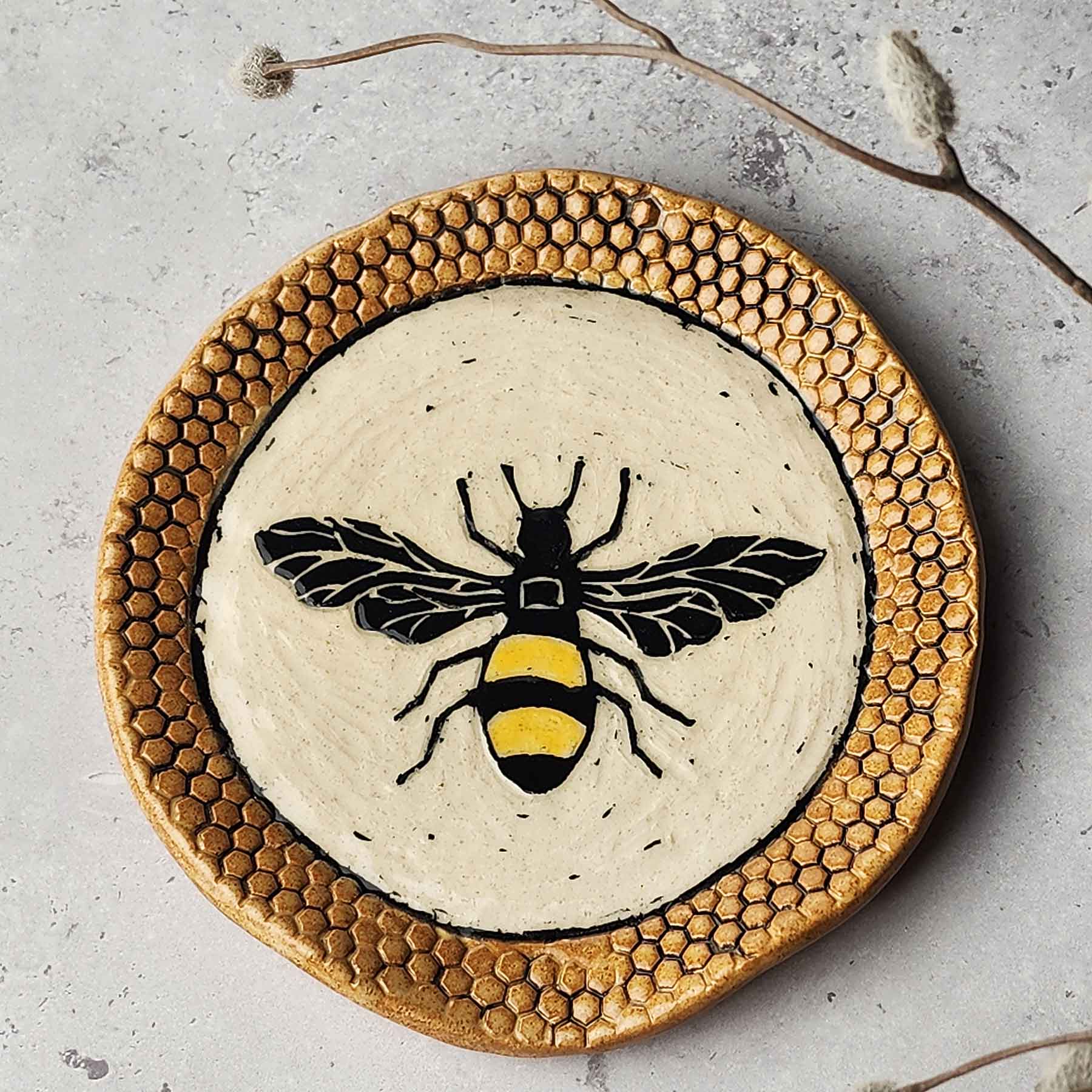 Spoon Rest With Bee