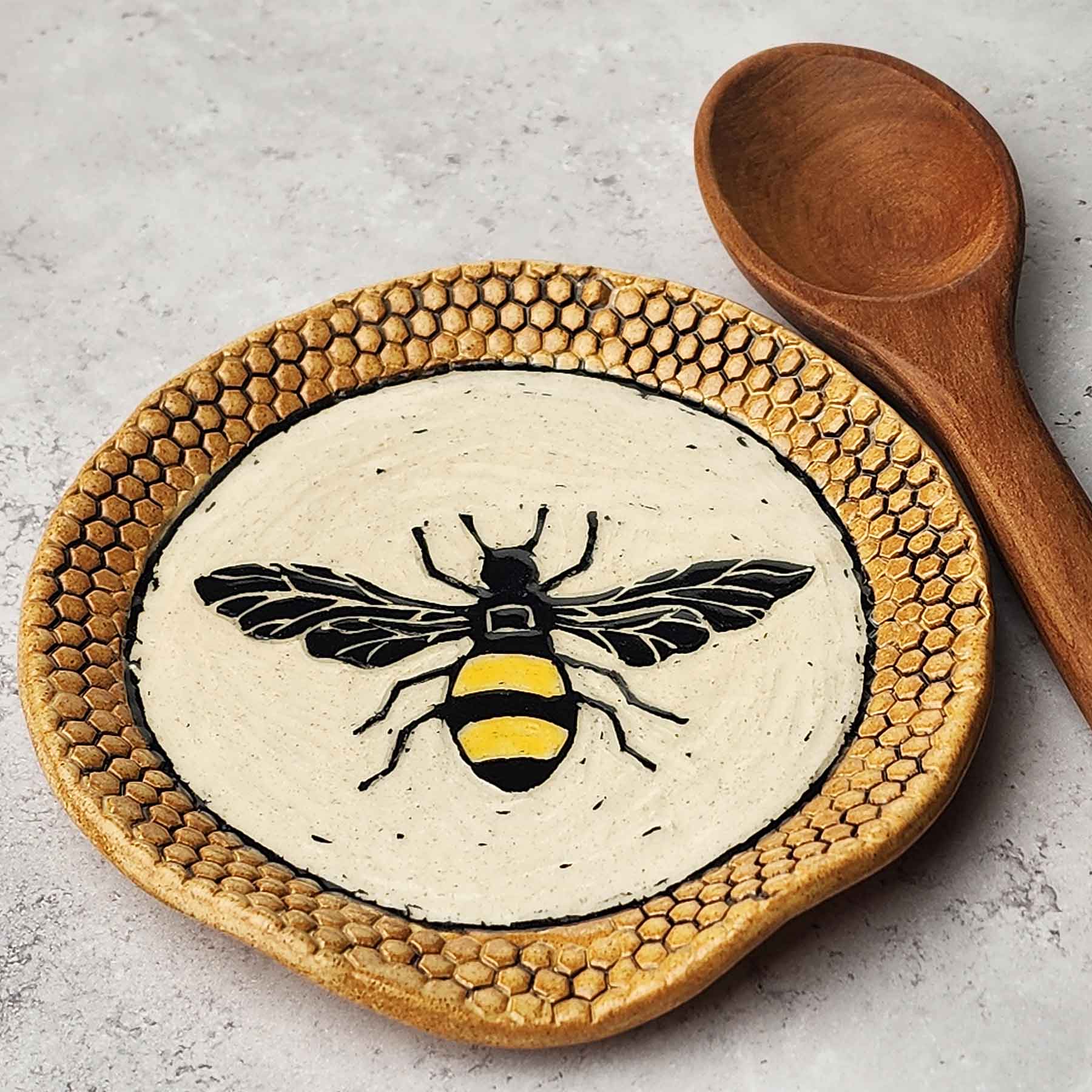 Spoon Rest With Bee