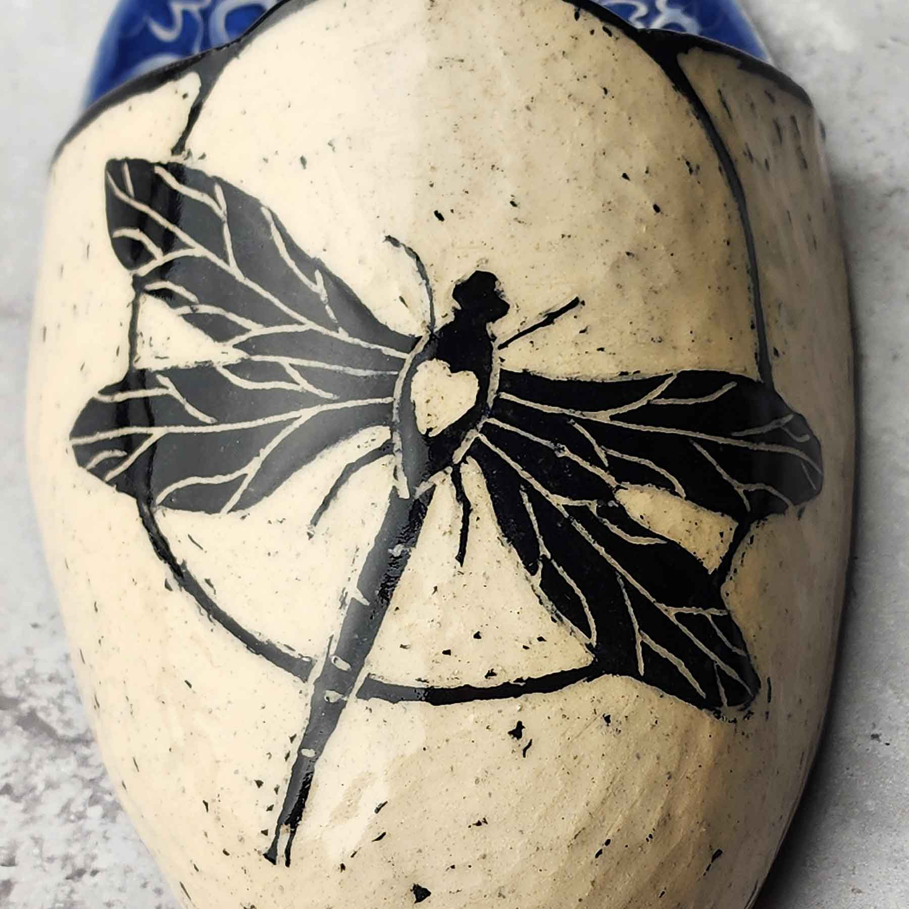 Wall Vase With Dragonfly