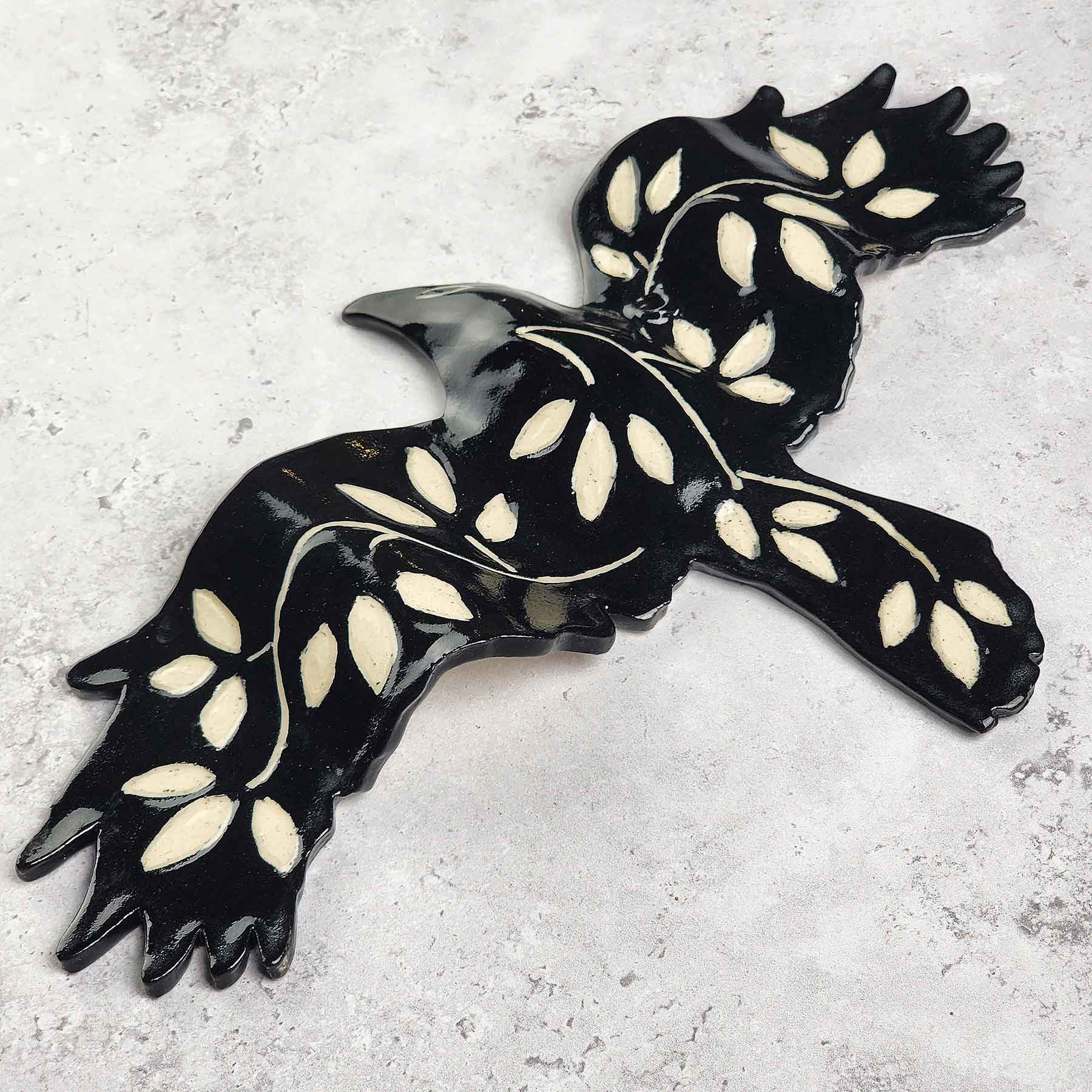 Wall Raven With Vinework