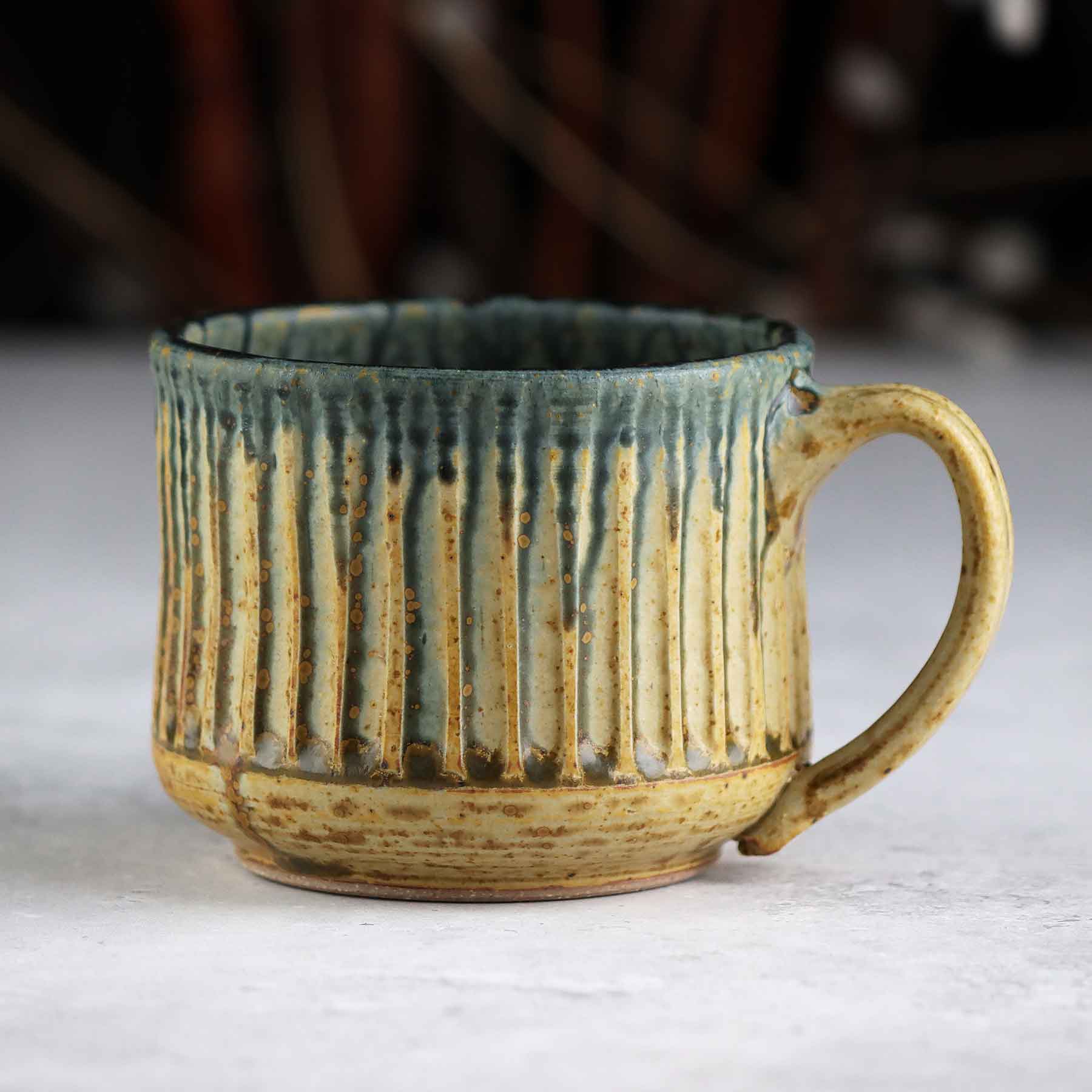 Ridgeline Mug Yellow Blue Ash