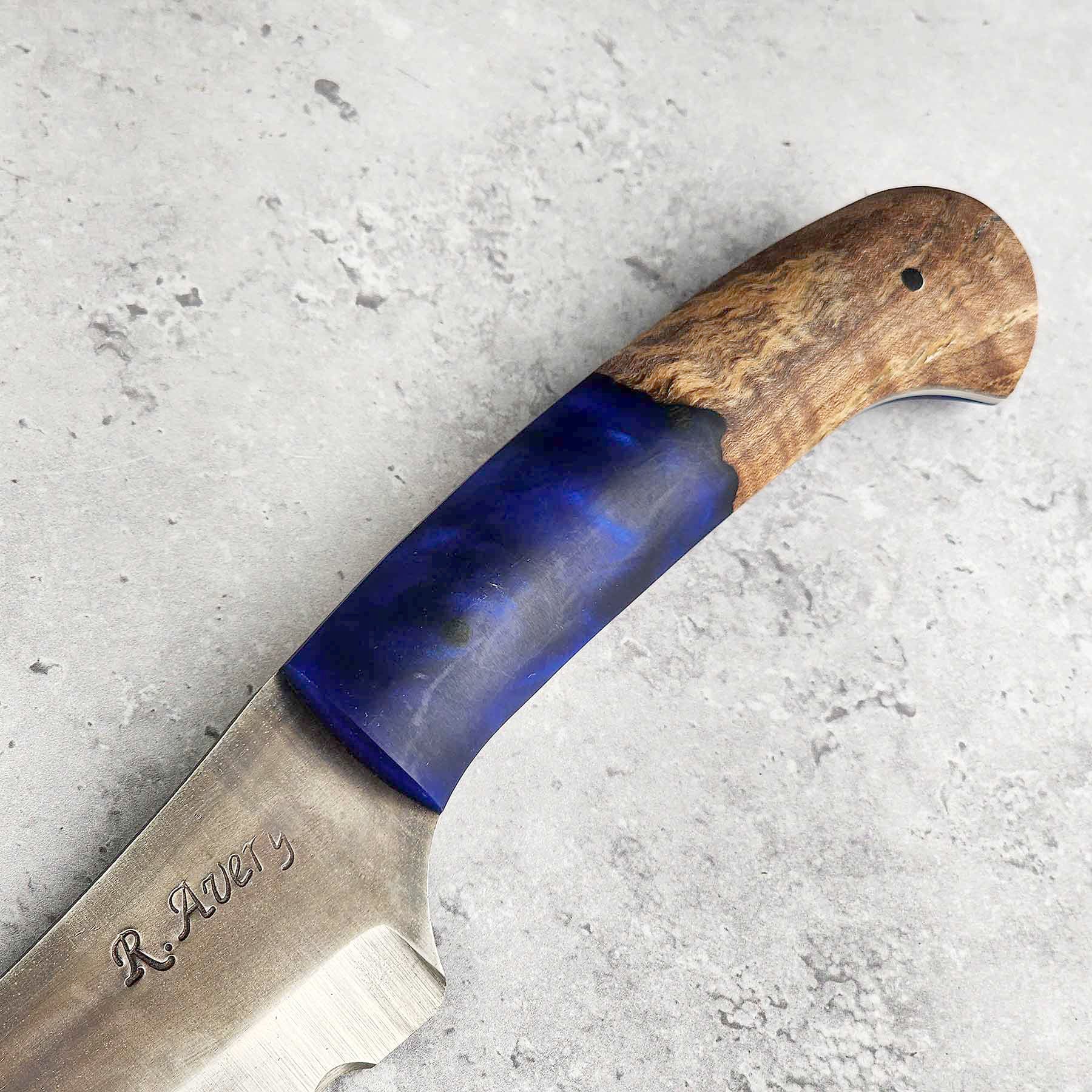 Blue Resin Bread Knife