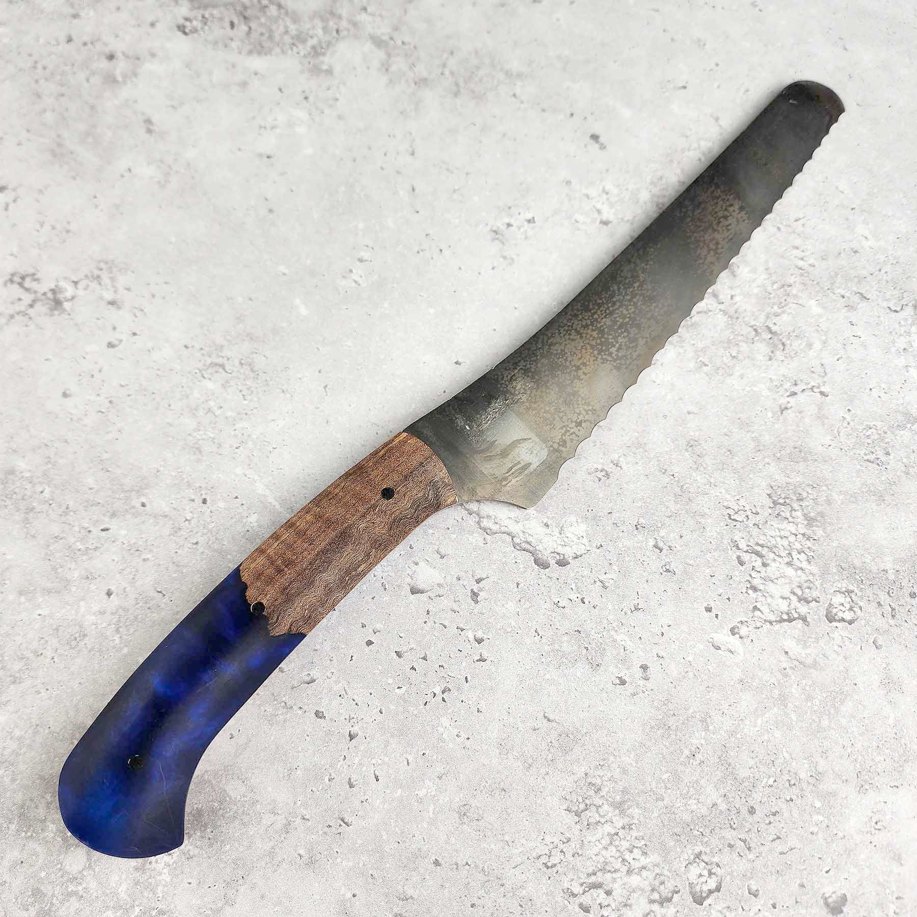 Blue Resin Bread Knife