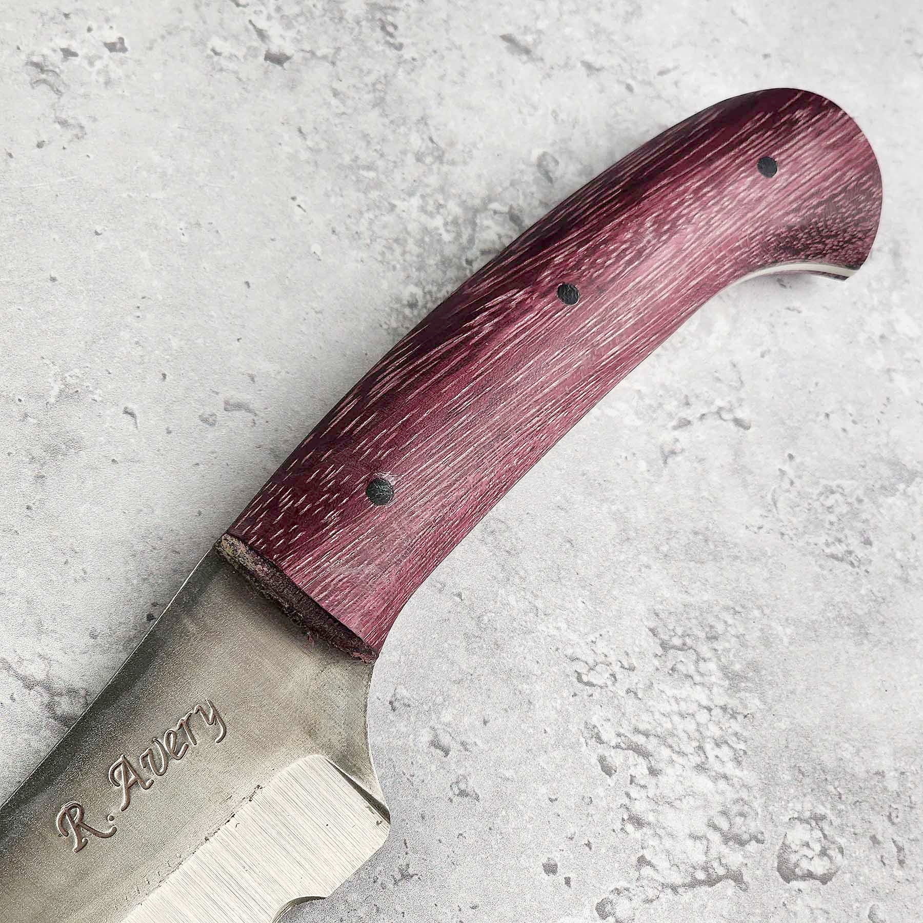 Purple Heartwood Bread Knife