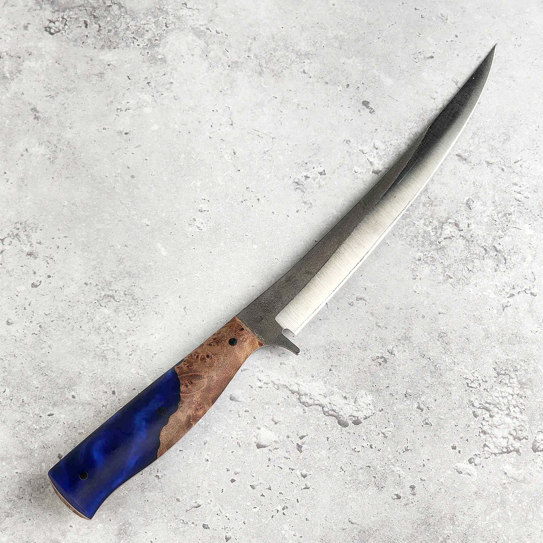 Blue Resin Maple Burl Filet