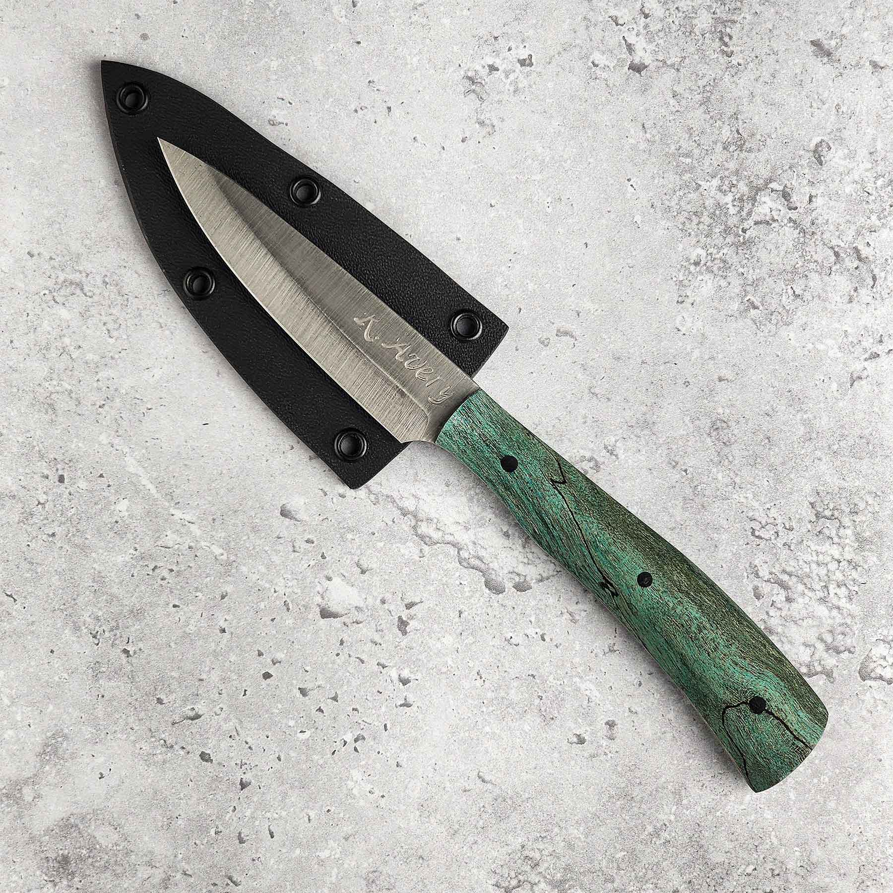 Dyed Green Maple Pairing Knife