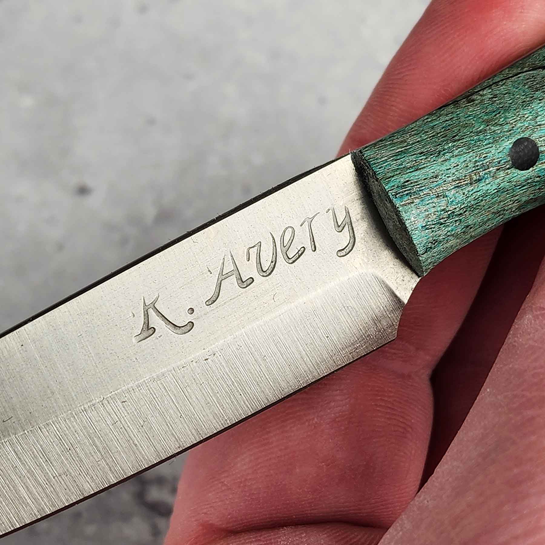 Dyed Green Maple Pairing Knife
