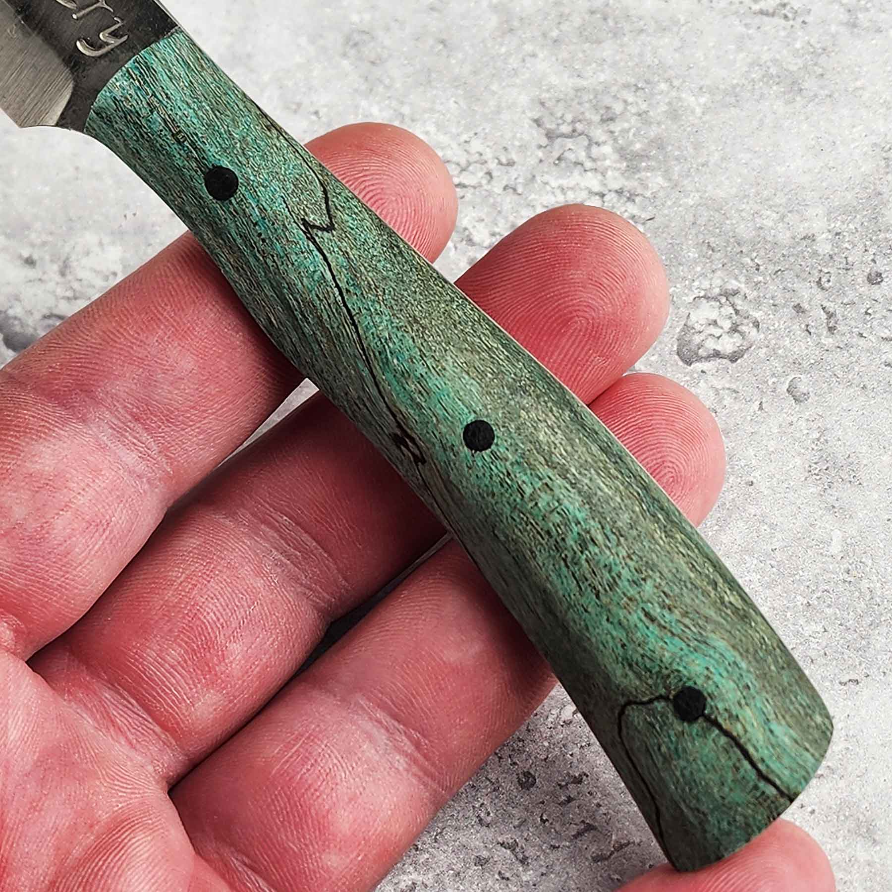 Dyed Green Maple Pairing Knife