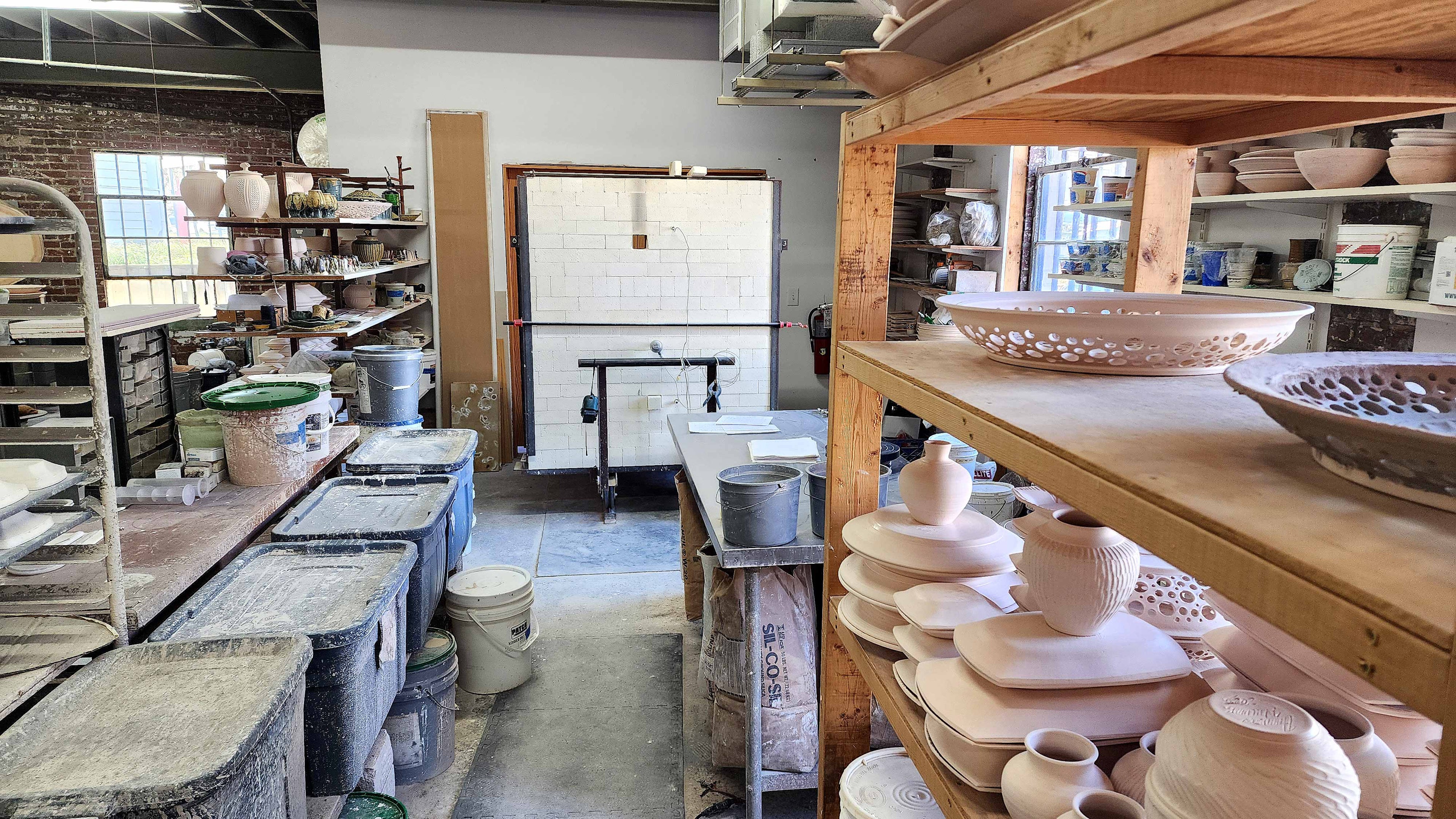 The studio at Hamilton Williams Gallery & Studio