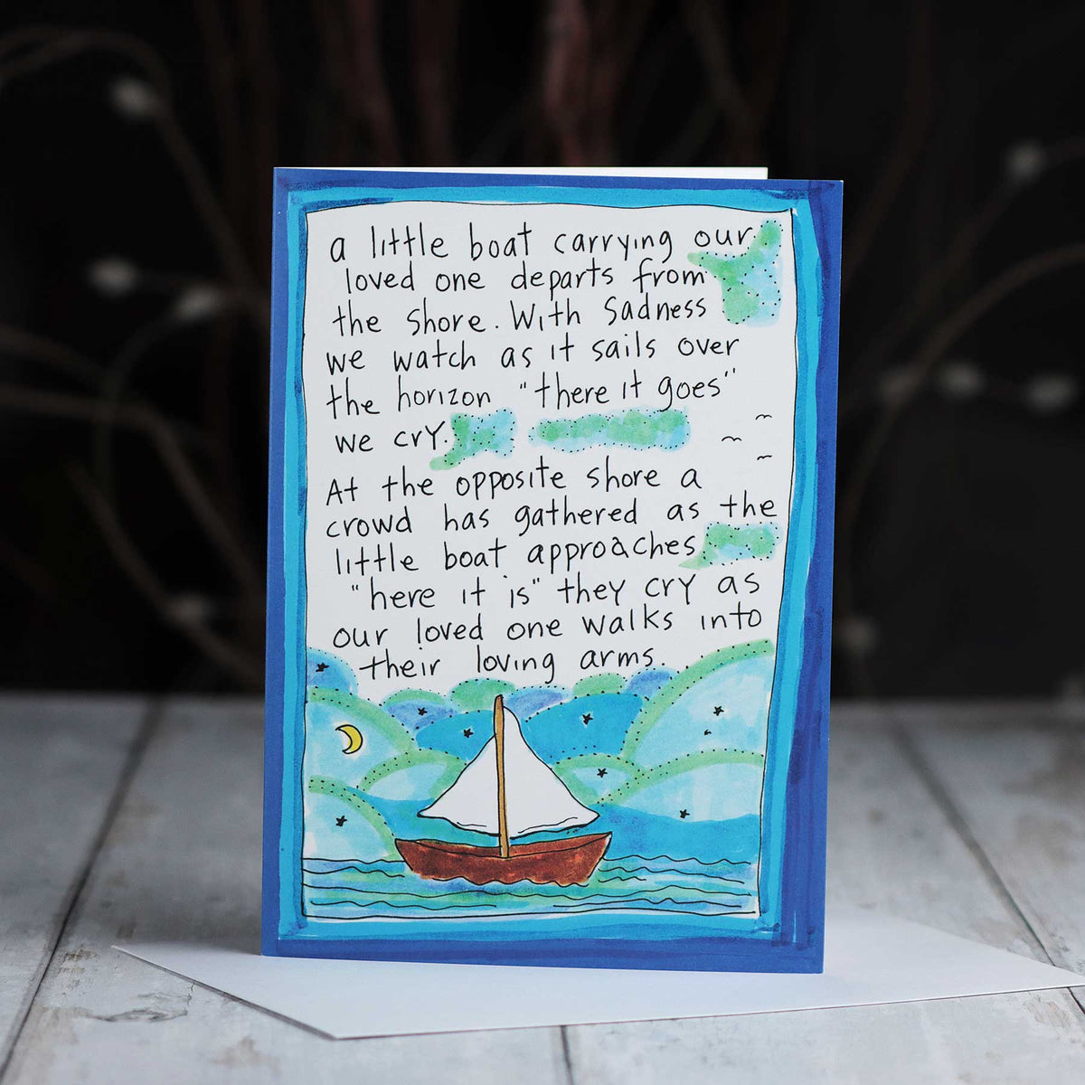 'Little Boat Sympathy' Card