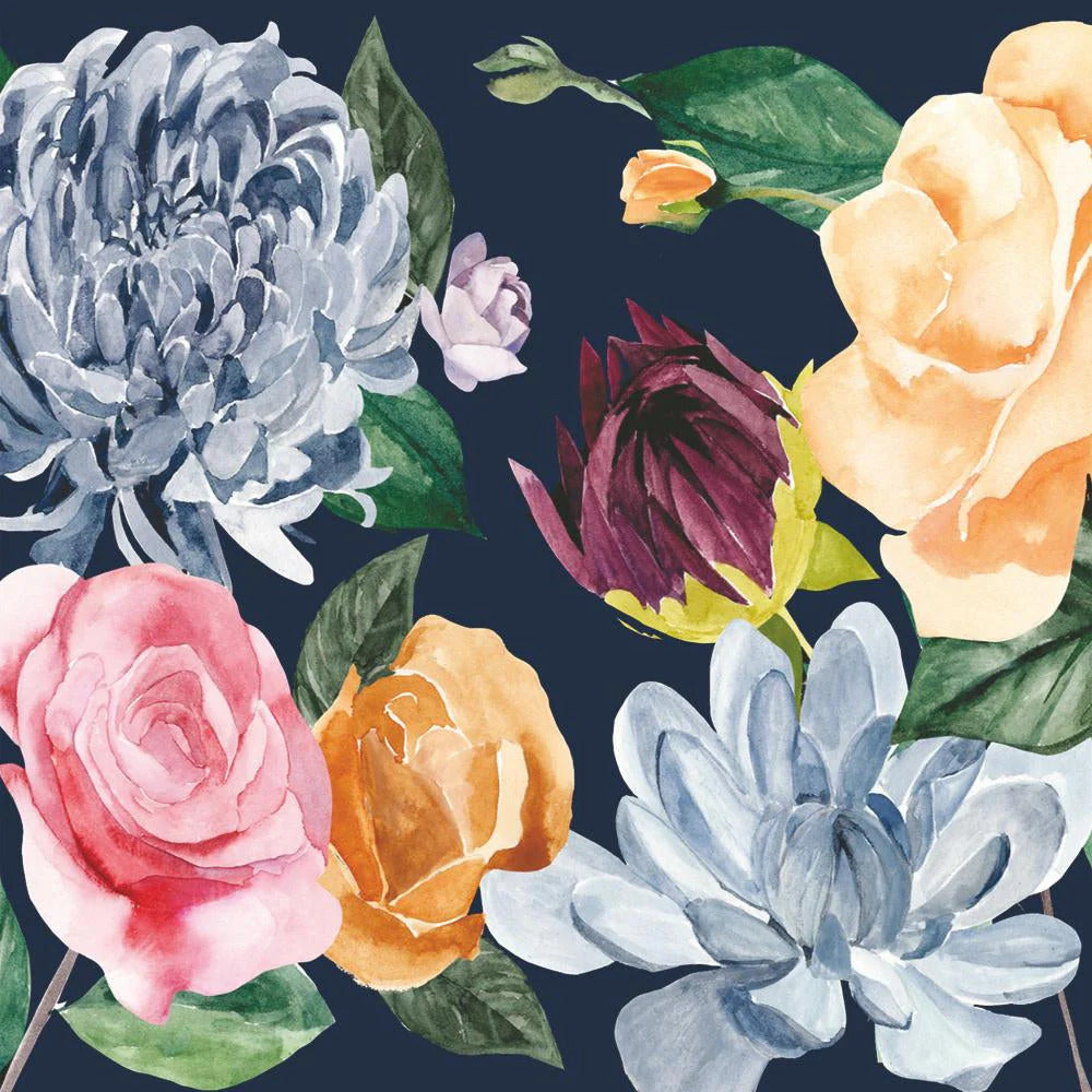 Beverage Napkin - Floral Chintz