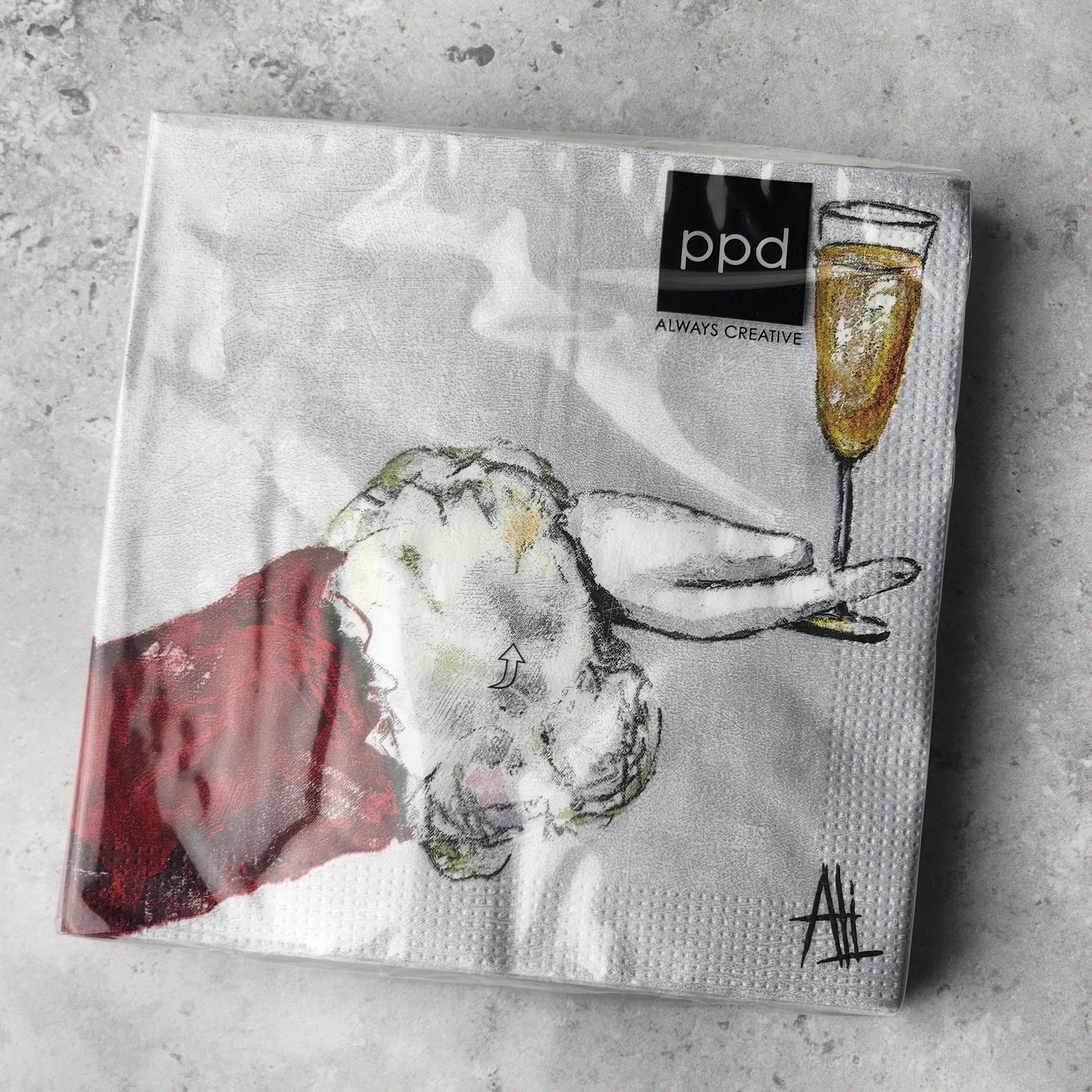 Beverage Napkin - Cheers To Santa