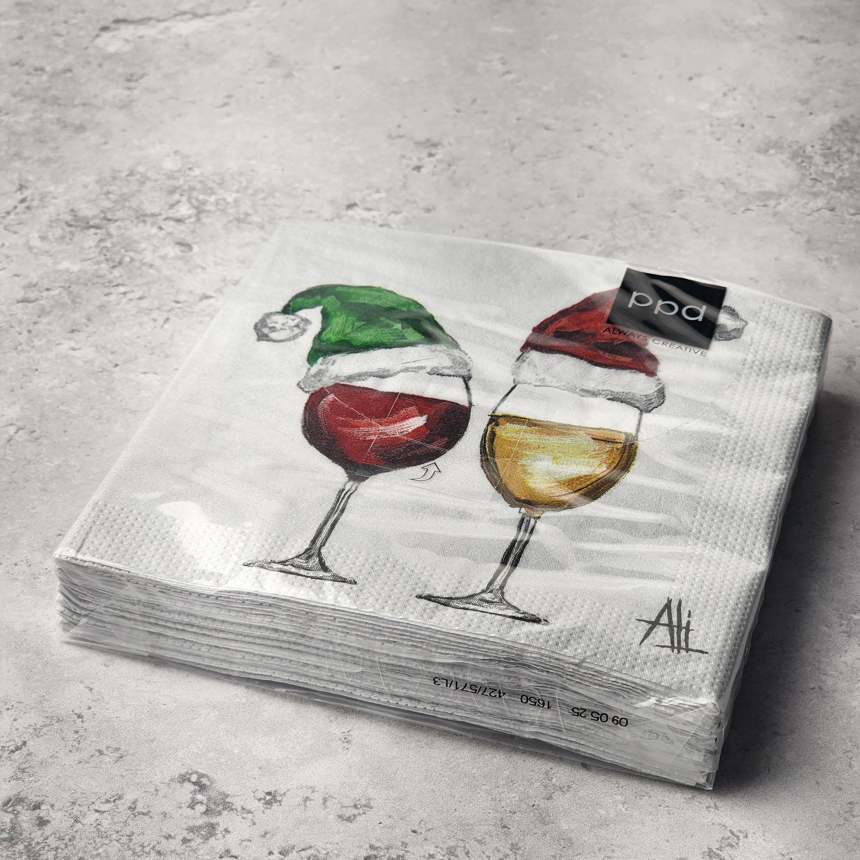 Beverage Napkin - Santa's Little Helpers