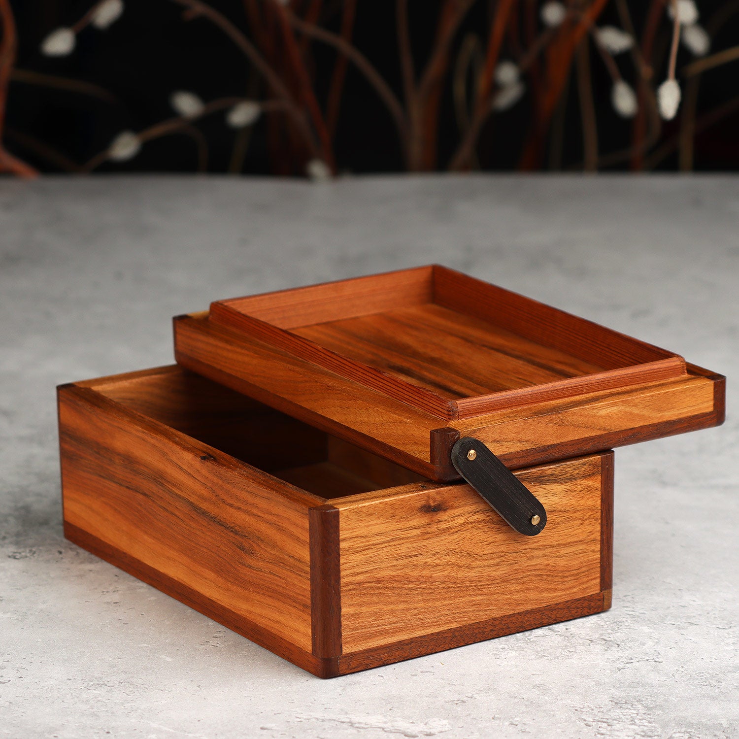 Keepsake Butternut Hinged Box