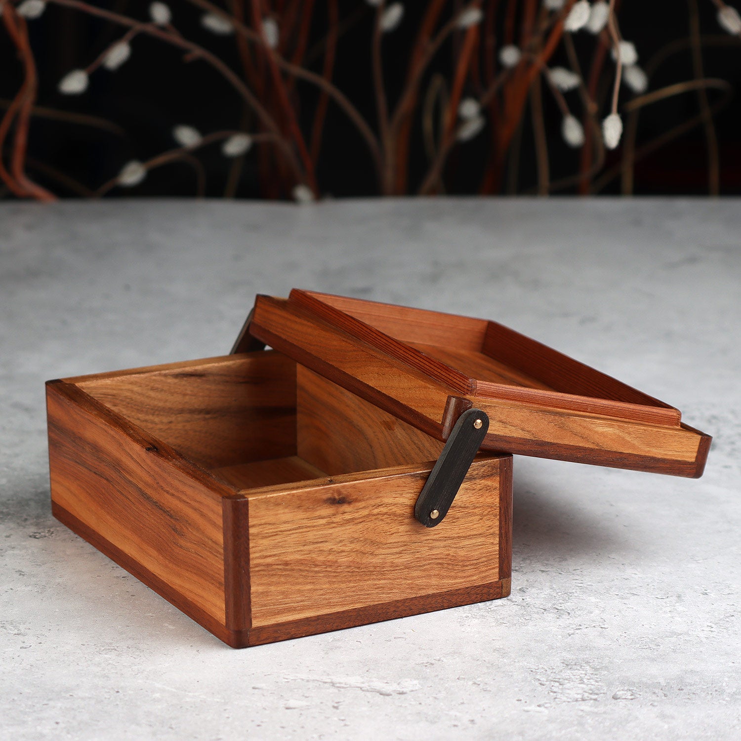 Keepsake Butternut Hinged Box