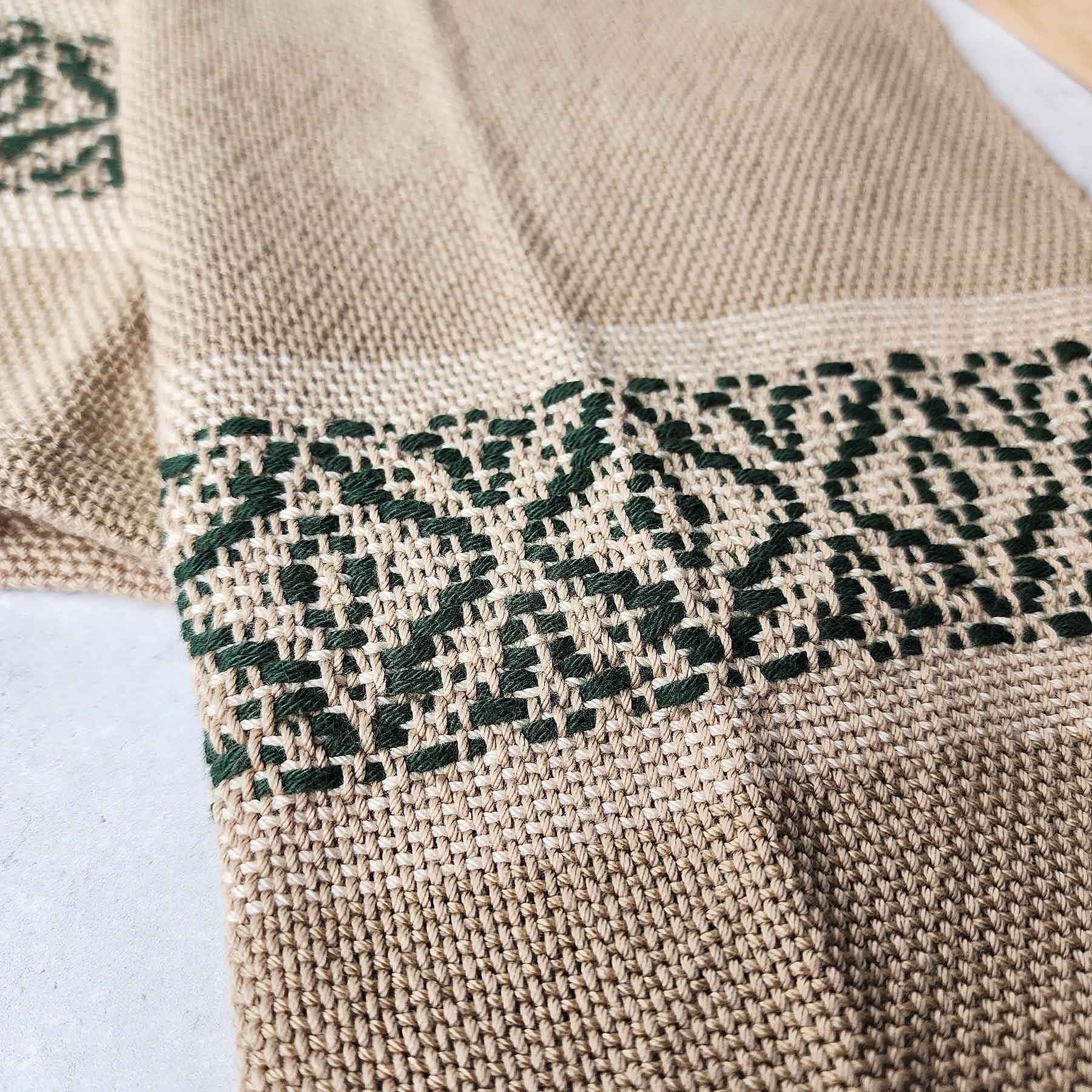 Woven Honeysuckle Overshot Green