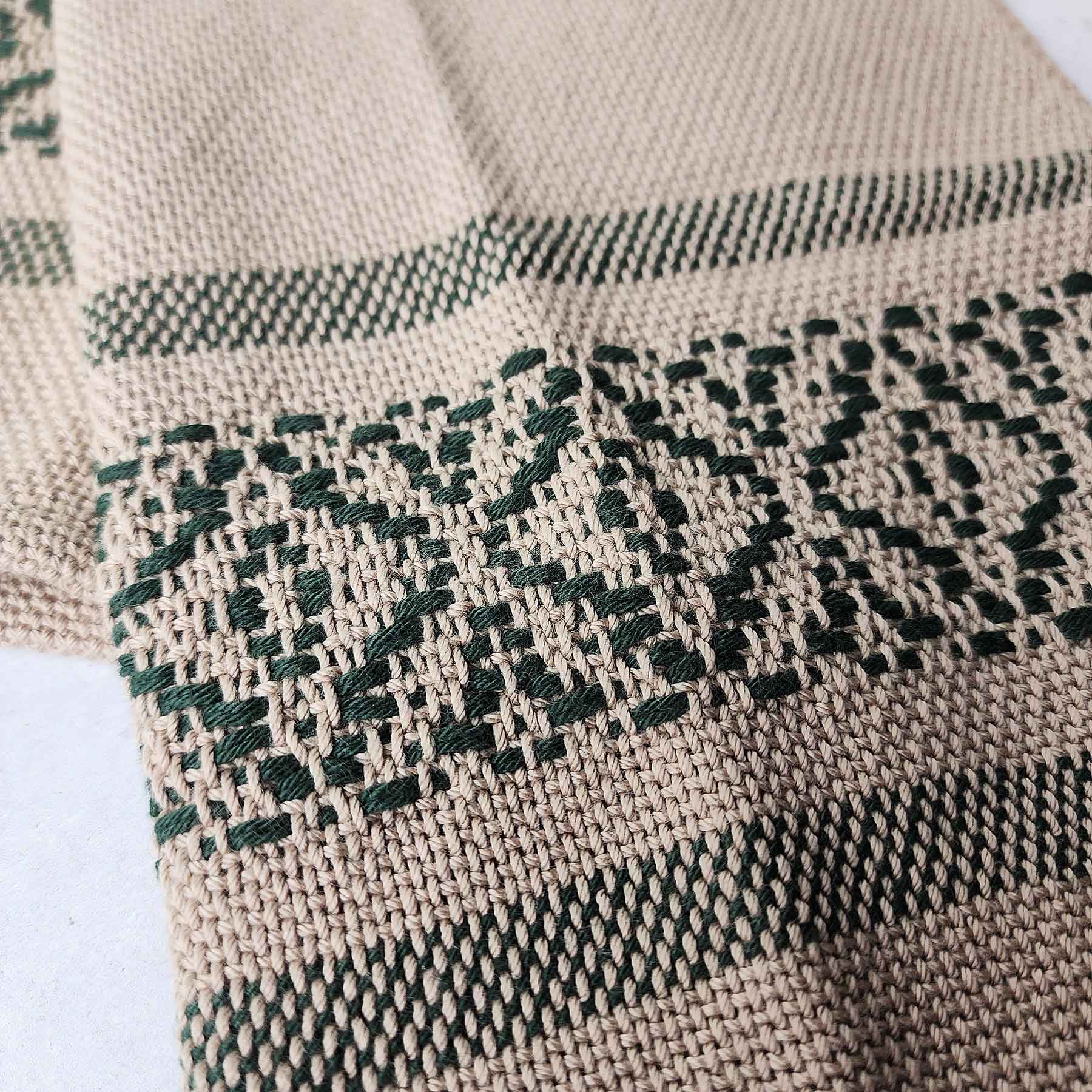 Woven Honeysuckle Overshot Green