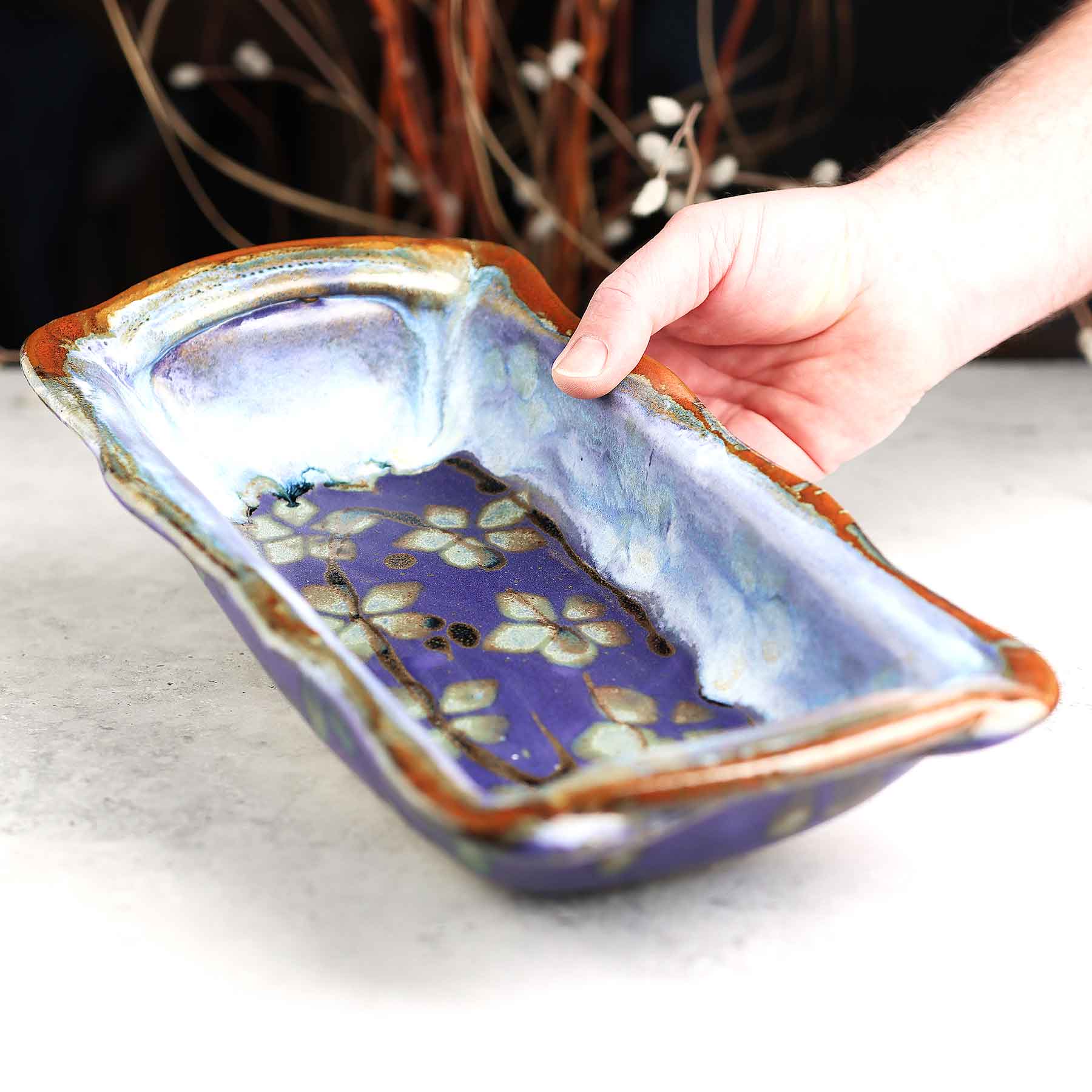 Medium Dish W Handles