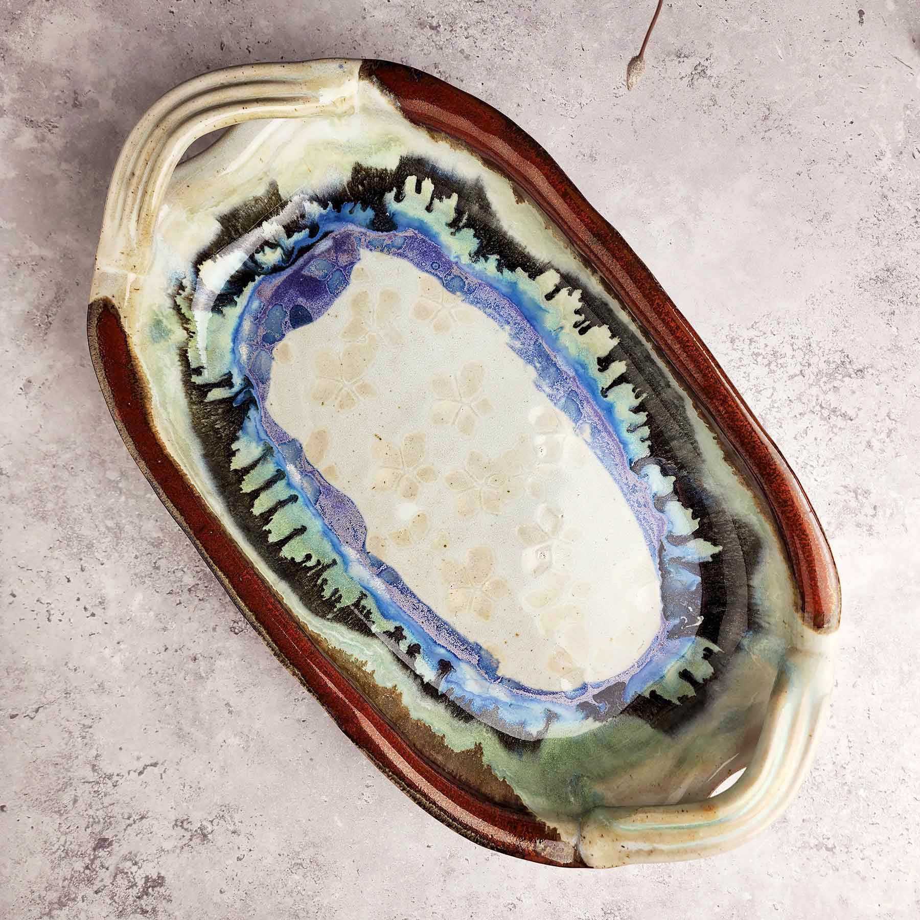 Oblong Dish w/Handle